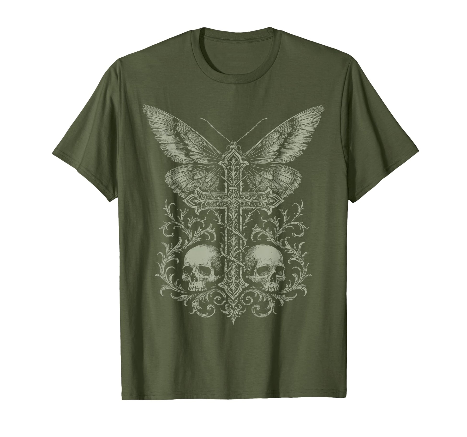 Y2K Grunge Aesthetic Alt Goth Skull T-Shirt - Aesthetic Graphic Unisex - T-Shirt, Sweatshirt, Hoodie