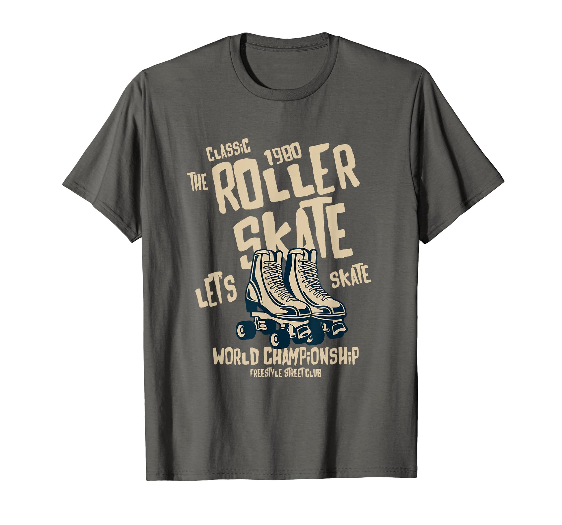 Roller Skating 70S 1980S Birthday T-Shirt - Minimalist Print for Adults - T-Shirt, Sweatshirt, Hoodie
