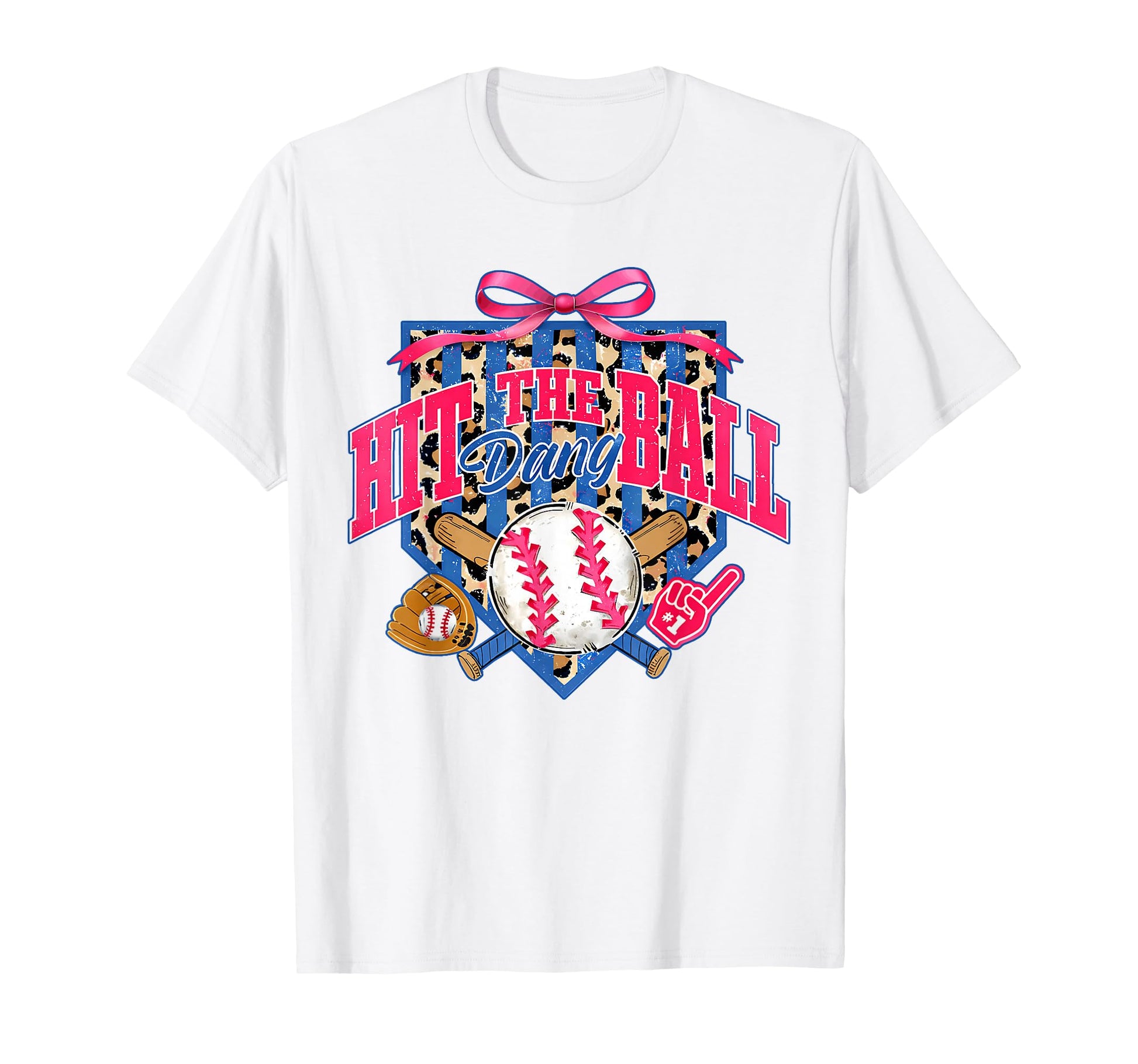 Funny Hit Dang Ball Baseball Coquette T-Shirt - Graphic Print for Adults - T-Shirt, Sweatshirt, Hoodie