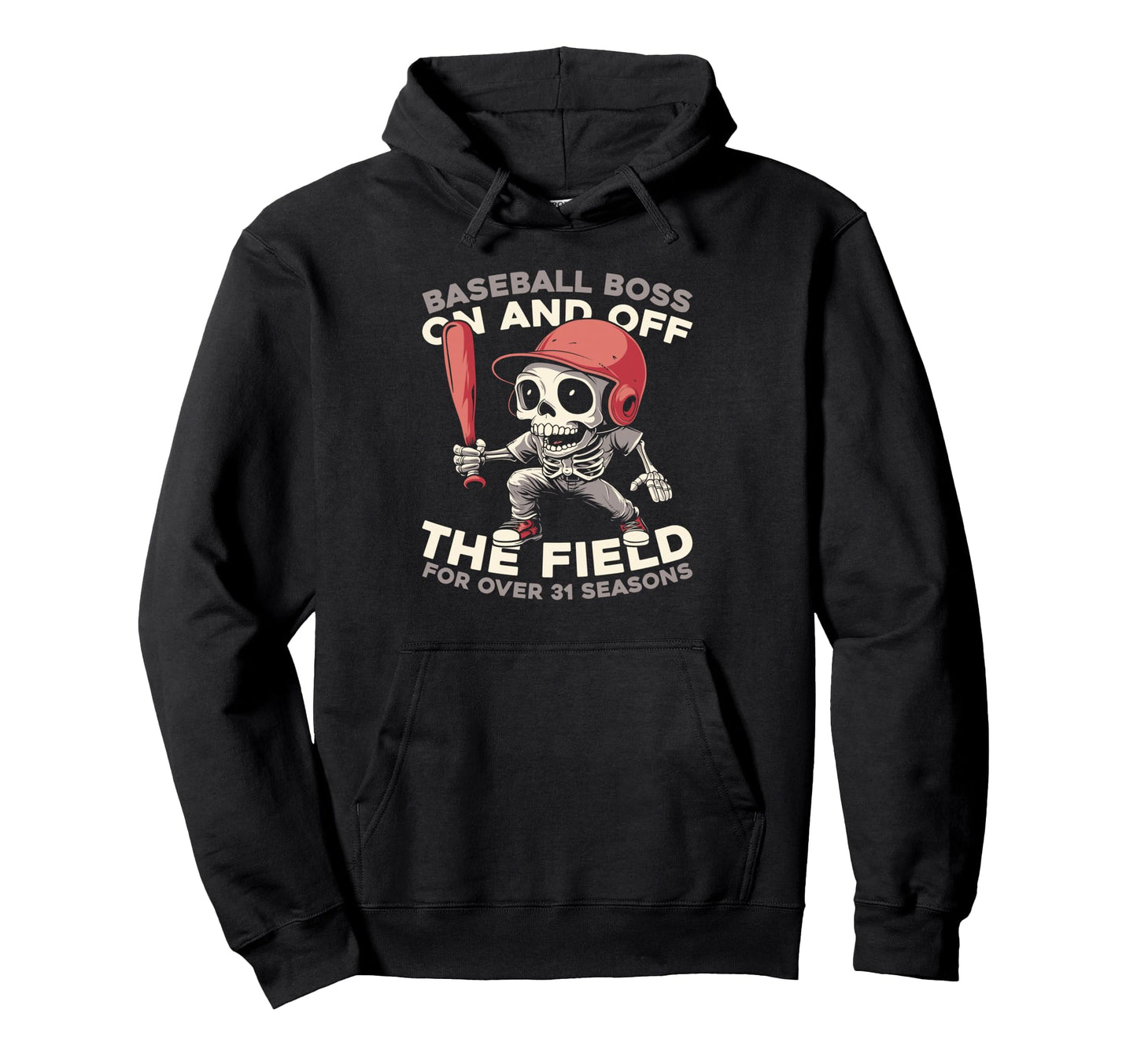 31 Years Old Baseballer Baseball Hoodie - Minimalist Print for Adults - T-Shirt, Sweatshirt, Hoodie