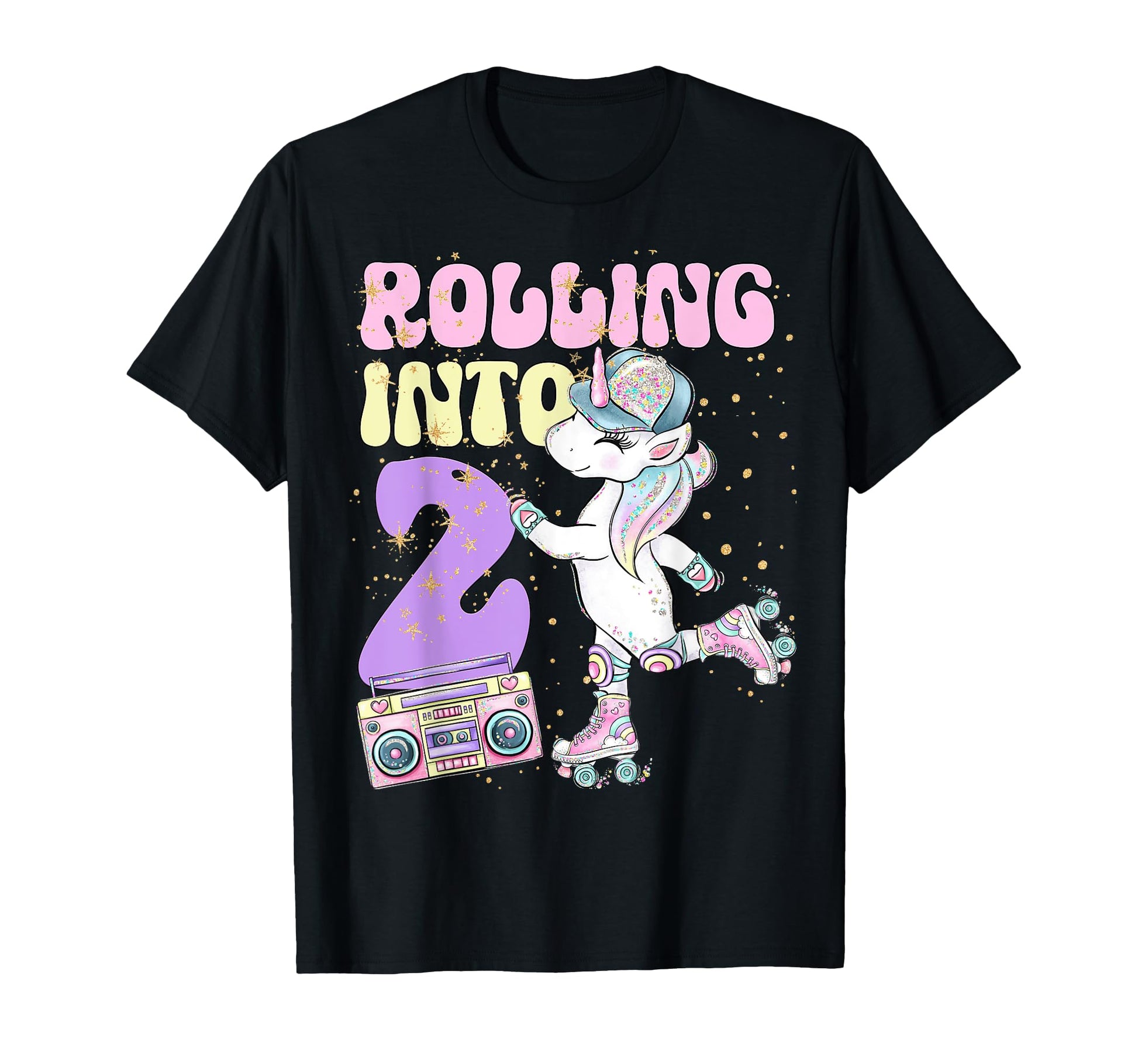 2Nd Birthday Roller Skate Party T-Shirt - Custom Art Print for Adults - T-Shirt, Sweatshirt, Hoodie