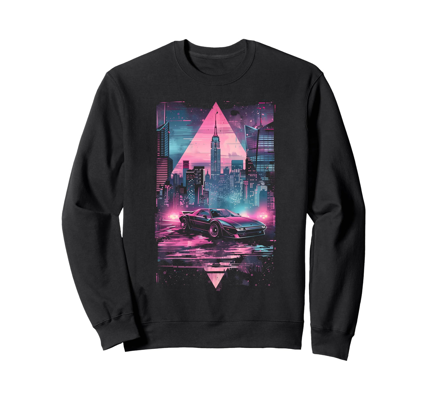 1980S 1990S Car Retrowave Aesthetic Sweatshirt - Unique Graphic Men Women - T-Shirt, Sweatshirt, Hoodie