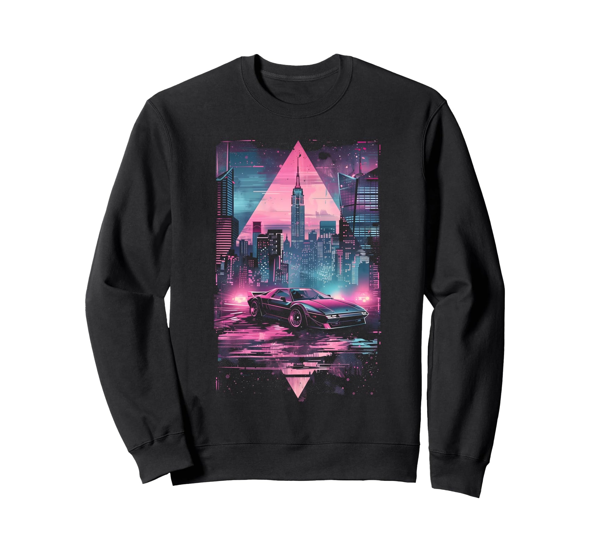 1980S 1990S Car Retrowave Aesthetic Sweatshirt - Unique Graphic Men Women - T-Shirt, Sweatshirt, Hoodie