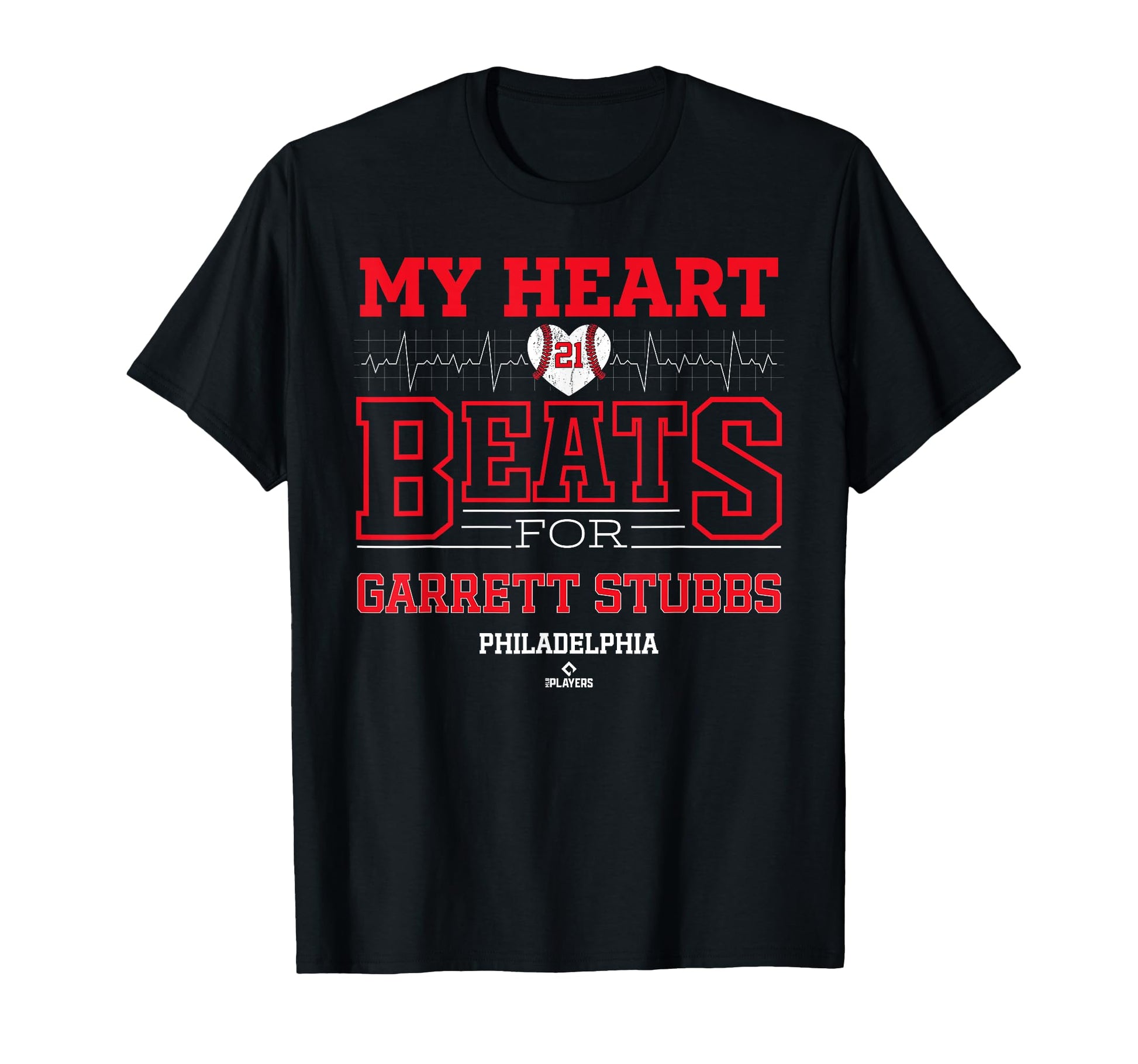 My Heart Beats Garrett Stubbs Philadelphia T-Shirt - Unique Graphic Unisex - T-Shirt, Sweatshirt, Hoodie