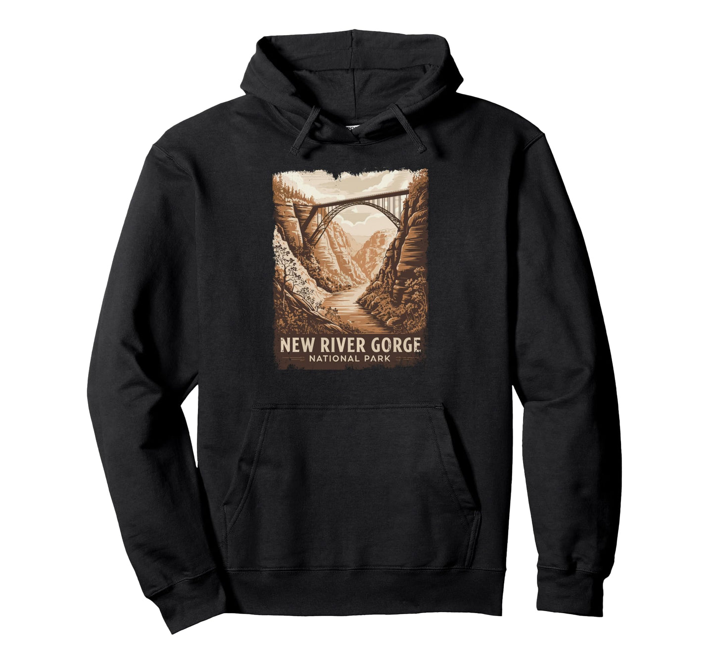 New River Gorge National Park Bridge Hoodie - Novelty Apparel Men Women - T-Shirt, Sweatshirt, Hoodie