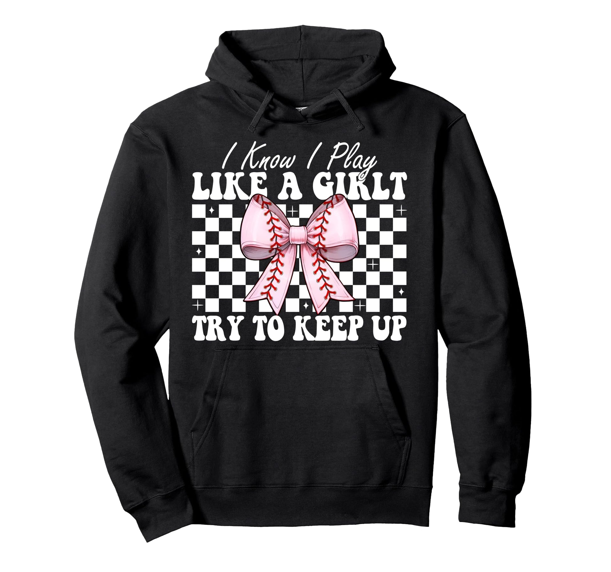 Baseball Mom Mama Coquette I Know I Play Hoodie - Streetwear Style Unisex - T-Shirt, Sweatshirt, Hoodie