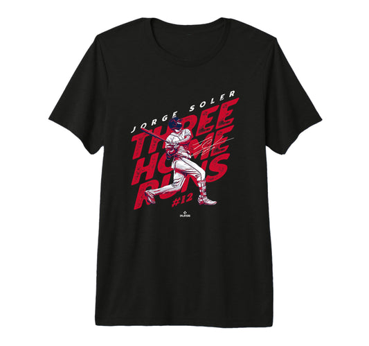 3 Home Runs Mlbpa Jorge Soler Atlanta T-Shirt - Graphic Print Men Women - T-Shirt, Sweatshirt, Hoodie