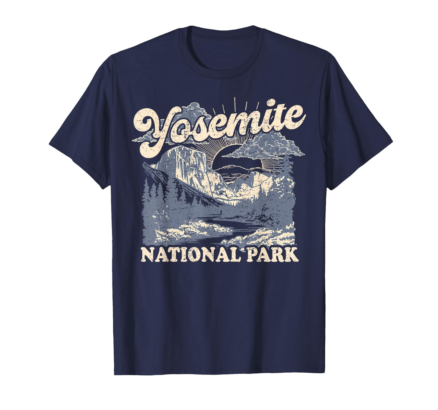 Yosemite National Park Distressed T-Shirt - Graphic Print Men Women - T-Shirt, Sweatshirt, Hoodie