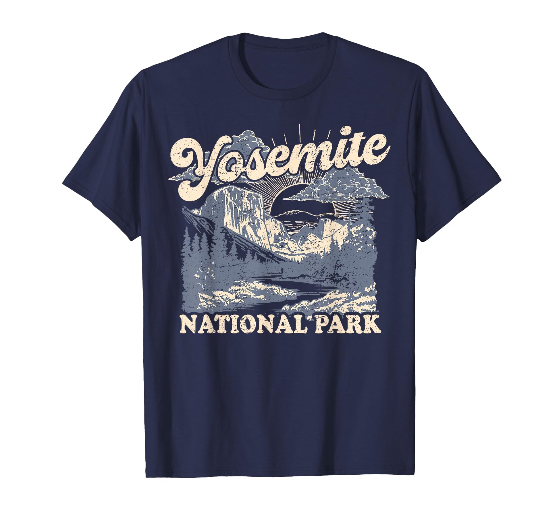 Yosemite National Park Distressed T-Shirt - Graphic Print Men Women - T-Shirt, Sweatshirt, Hoodie