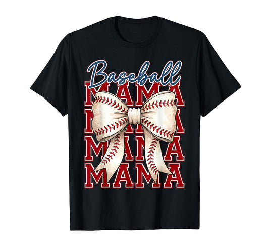 Baseball Coquette Bow Mama Baseball T-Shirt - Trendy Graphic Men Women - T-Shirt, Sweatshirt, Hoodie