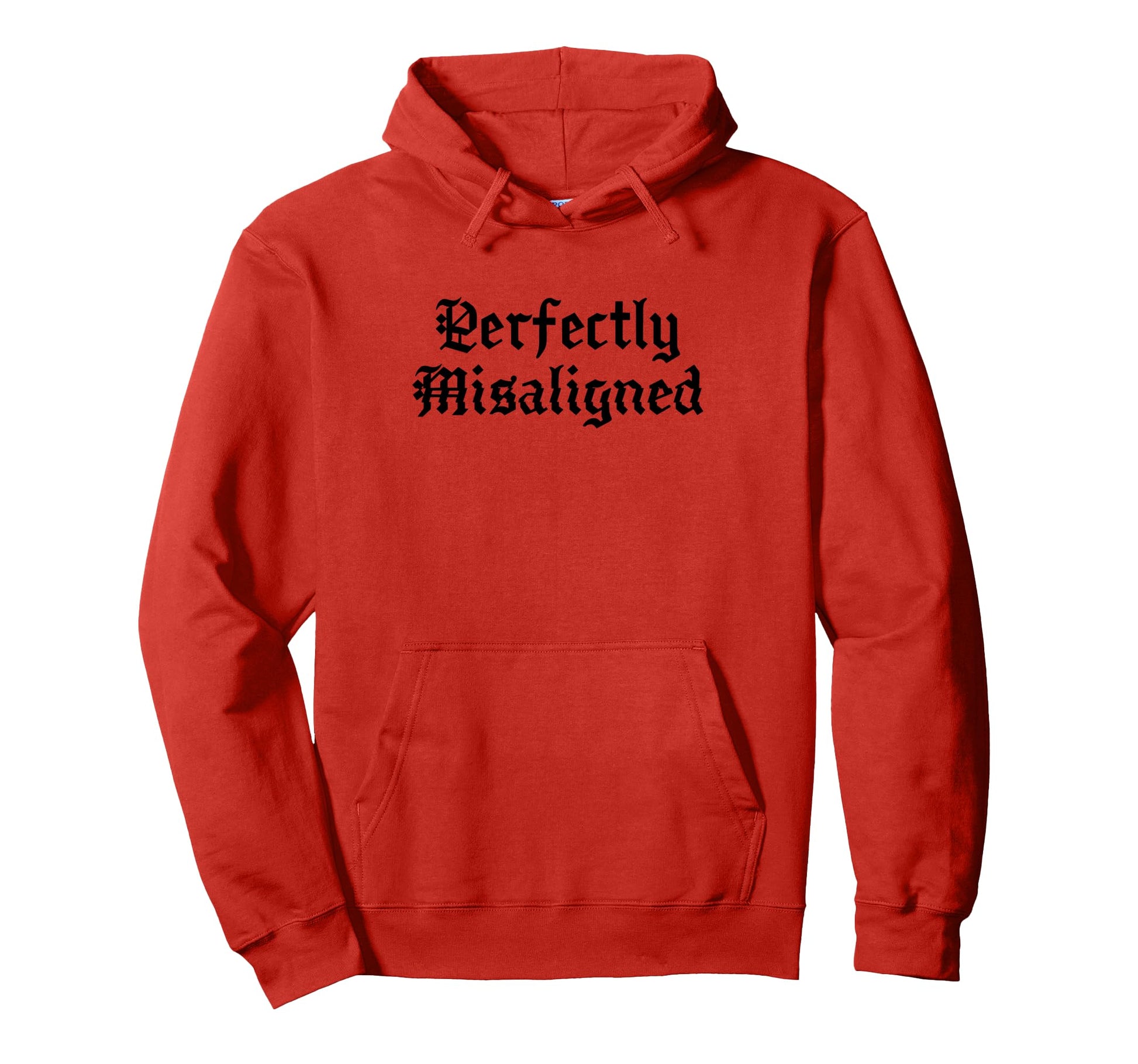 Perfectly Misaligned Traditional Tattoo Hoodie - Unique Graphic Unisex - T-Shirt, Sweatshirt, Hoodie