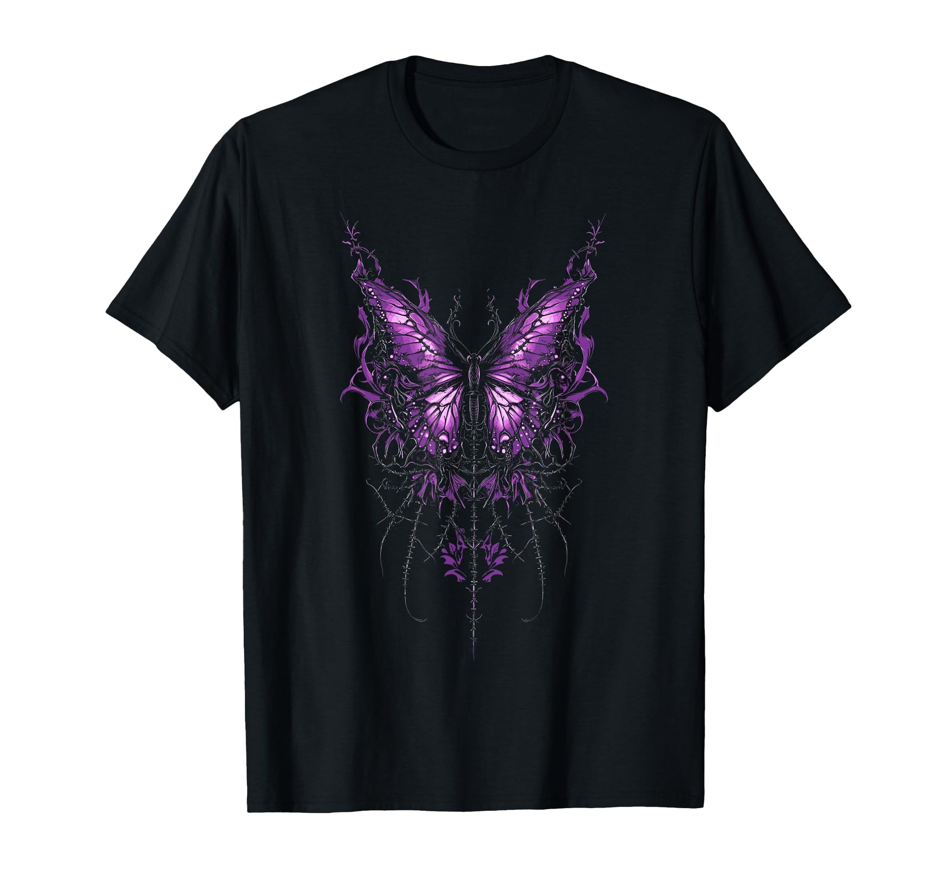 Y2K Gothic Butterfly Cybercore Aesthetic T-Shirt - Unique Graphic Unisex - T-Shirt, Sweatshirt, Hoodie