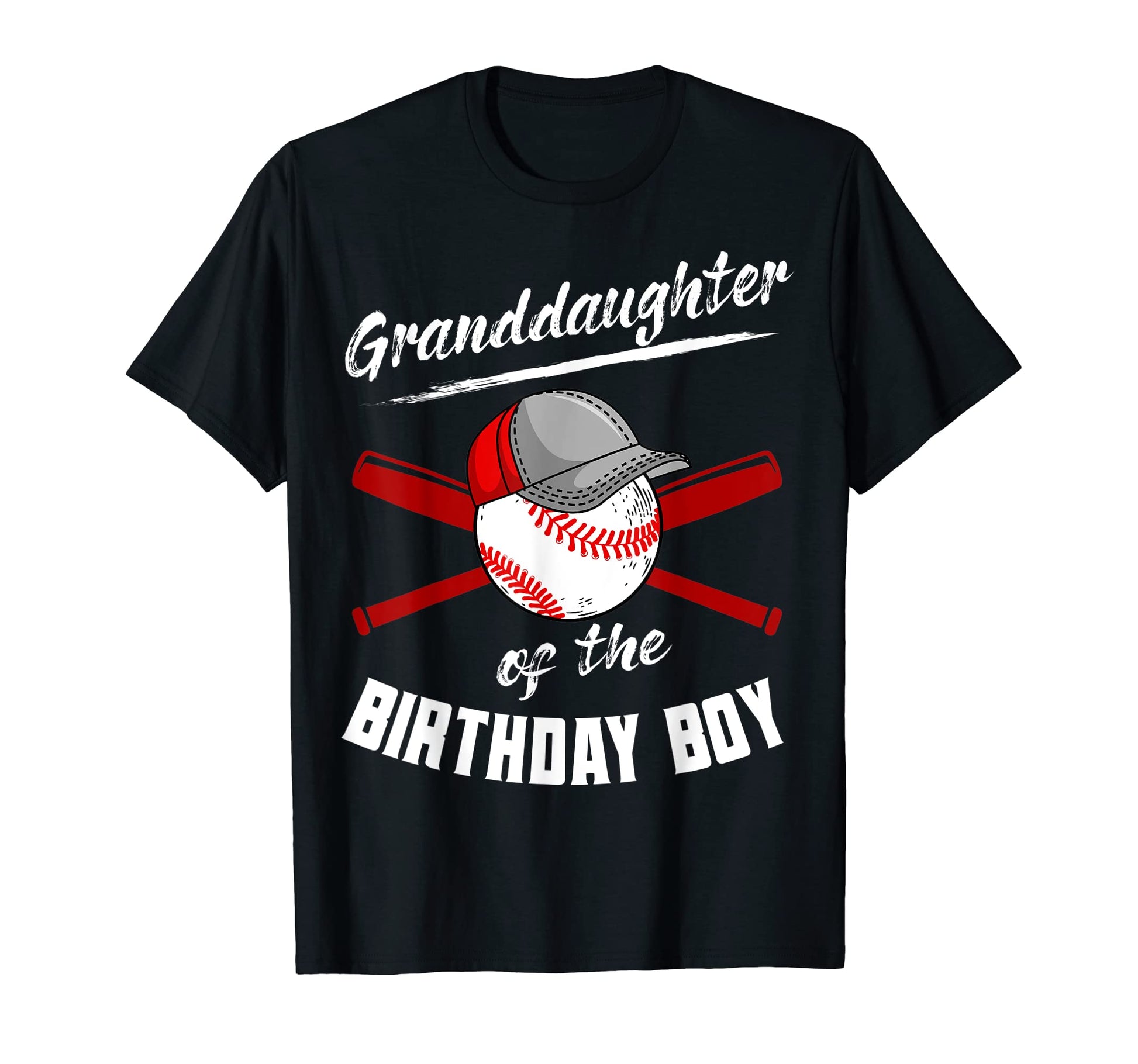 Granddaughter Birthday Baseball Bday T-Shirt - Minimalist Print for Adults - T-Shirt, Sweatshirt, Hoodie