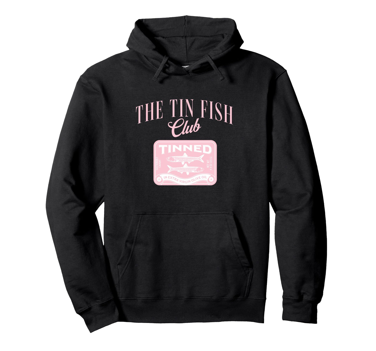 Tin Fish Club Tinned Fish Y2K Hoodie - Aesthetic Graphic for Adults - T-Shirt, Sweatshirt, Hoodie