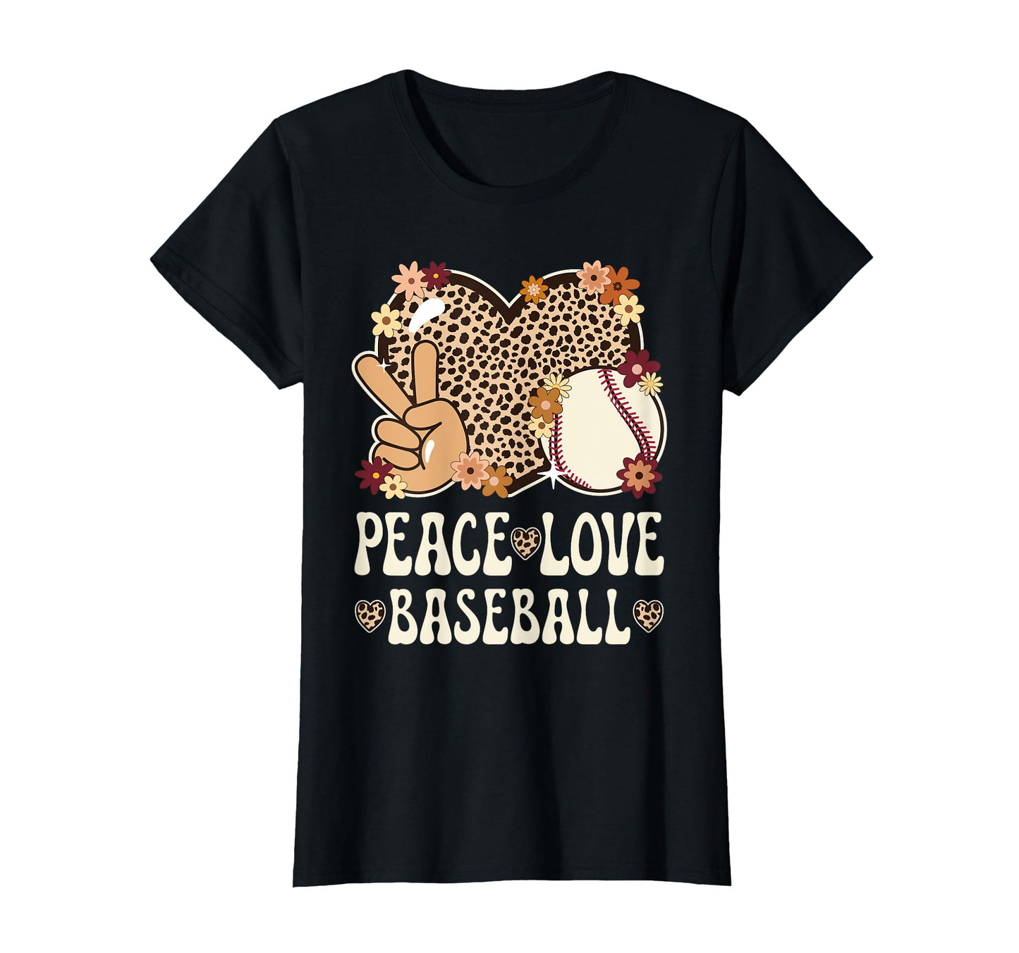 Peace Love Baseball Lover Outfit T-Shirt - Casual Everyday Wear Men Women - T-Shirt, Sweatshirt, Hoodie