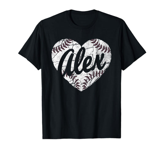 Alex Baseball Personalized Name Mom T-Shirt - Minimalist Print Unisex - T-Shirt, Sweatshirt, Hoodie