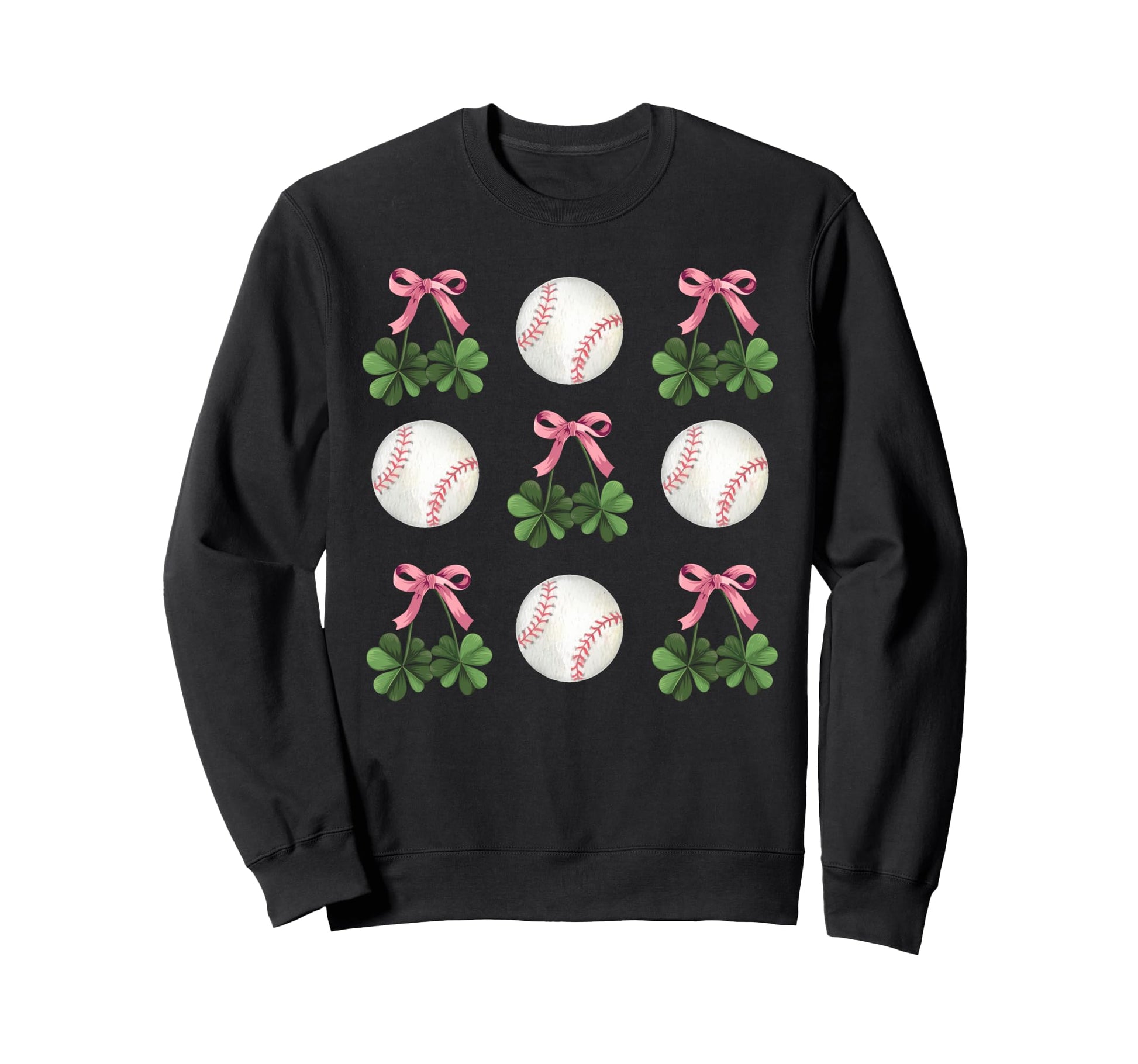 Coquette Baseball And Shamrock St Sweatshirt - Streetwear Style Men Women - T-Shirt, Sweatshirt, Hoodie
