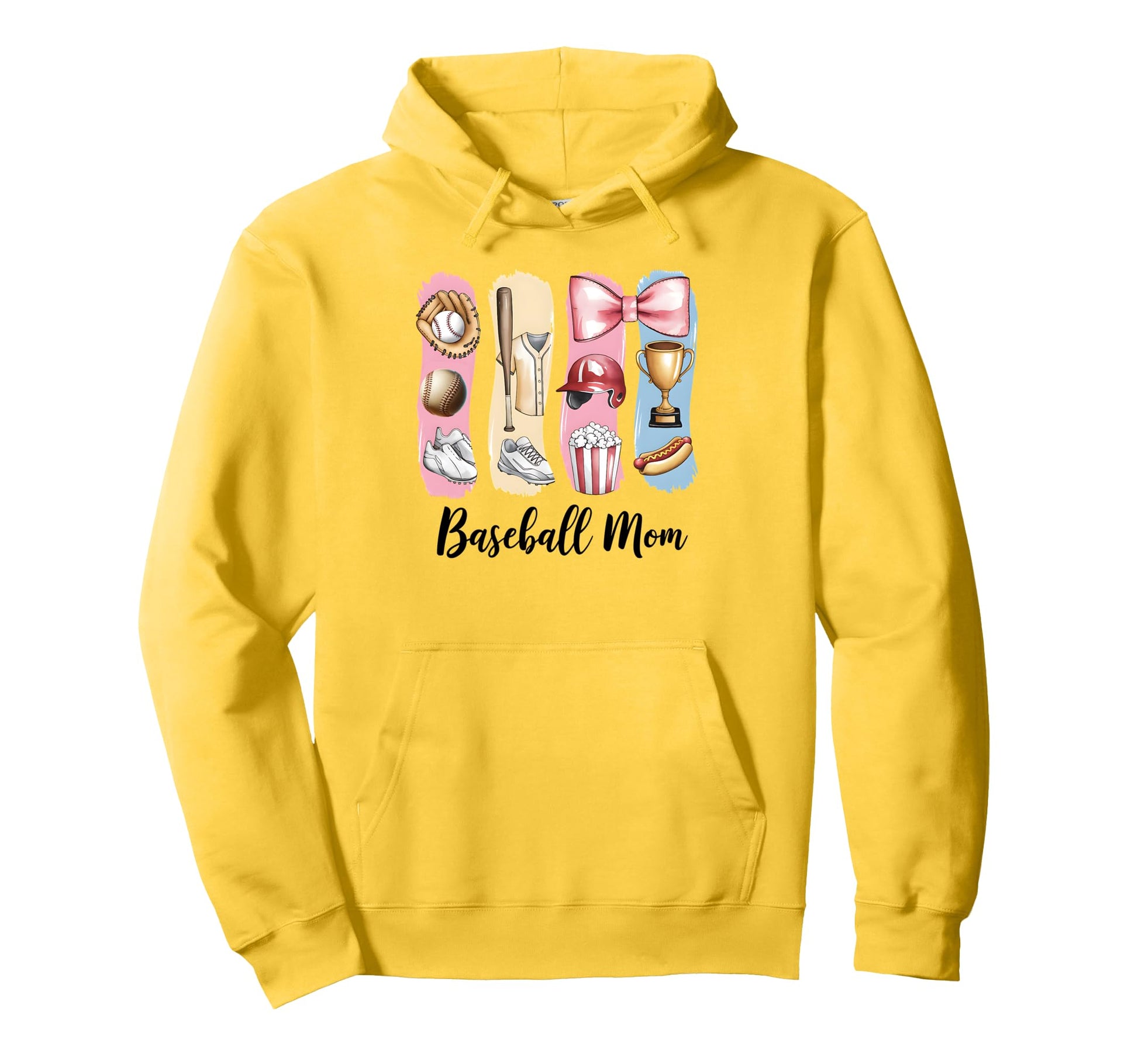 Baseball Coquette Bow Mothers Day Hoodie - Custom Art Print for Adults - T-Shirt, Sweatshirt, Hoodie