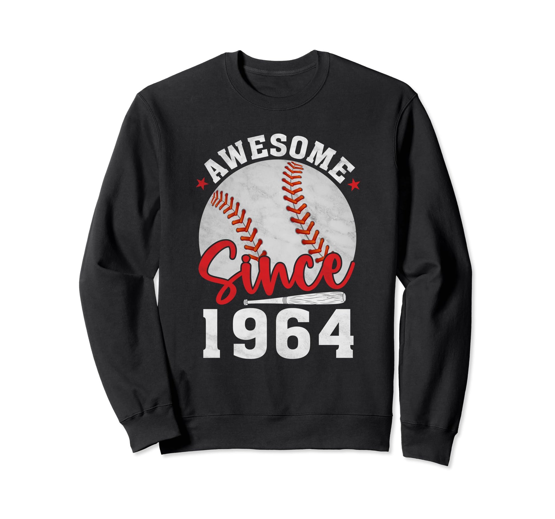 Awesome Since 1964 Funny Baseball Sweatshirt - Aesthetic Graphic Men Women - T-Shirt, Sweatshirt, Hoodie
