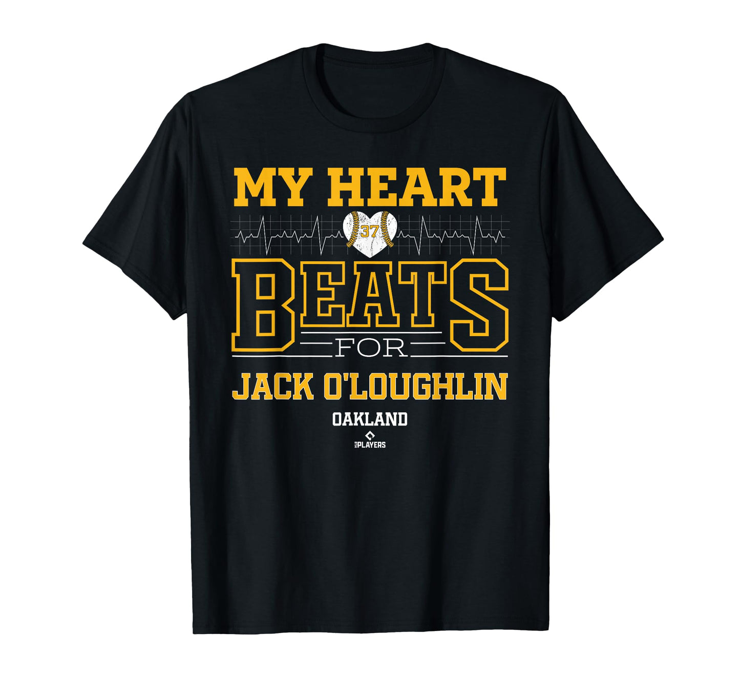 My Heart Beats Jack Oloughlin Oakland T-Shirt - Novelty Apparel for Adults - T-Shirt, Sweatshirt, Hoodie