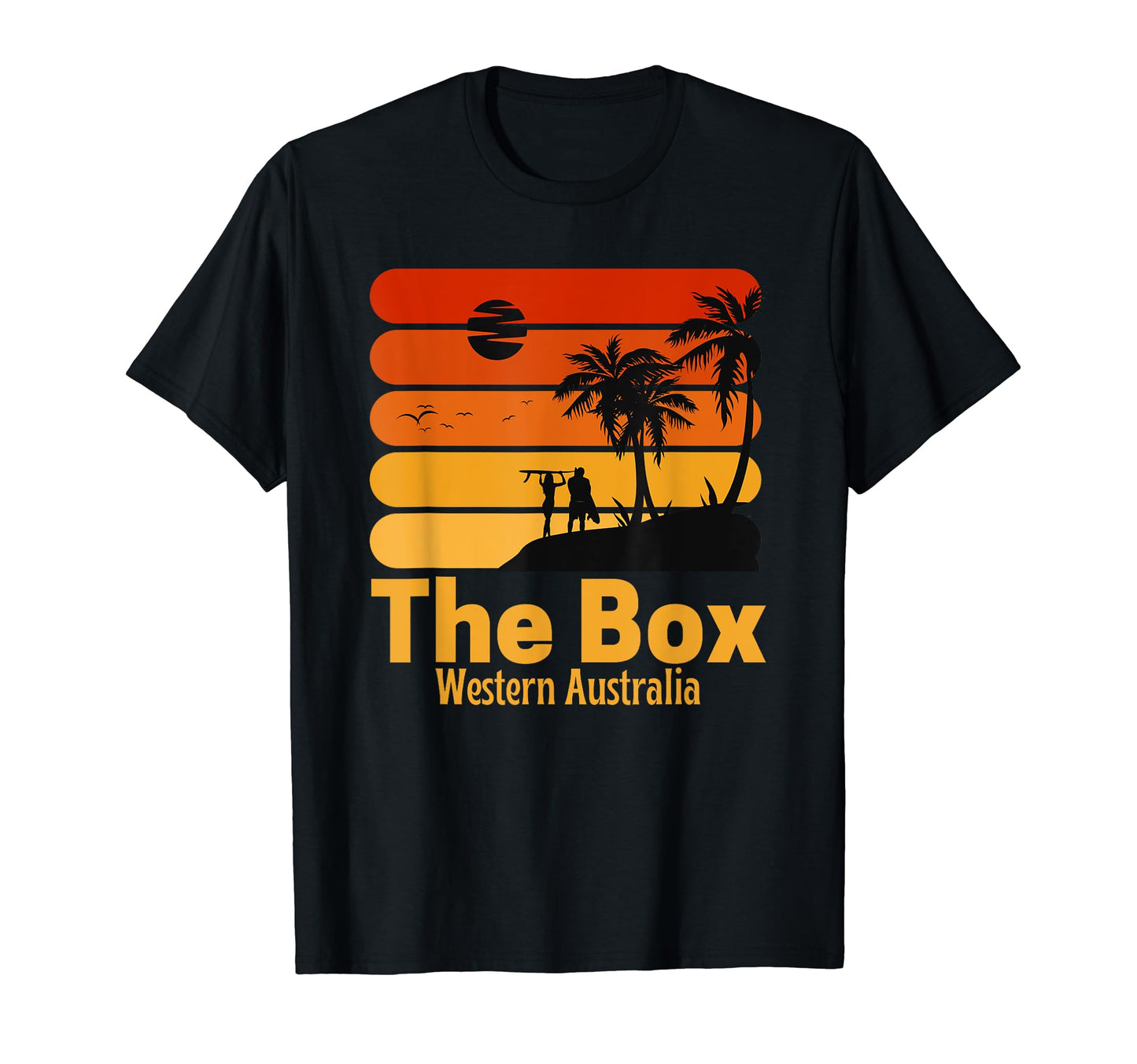 Surfing Box Beach Western Australia T-Shirt - Aesthetic Graphic for Adults - T-Shirt, Sweatshirt, Hoodie