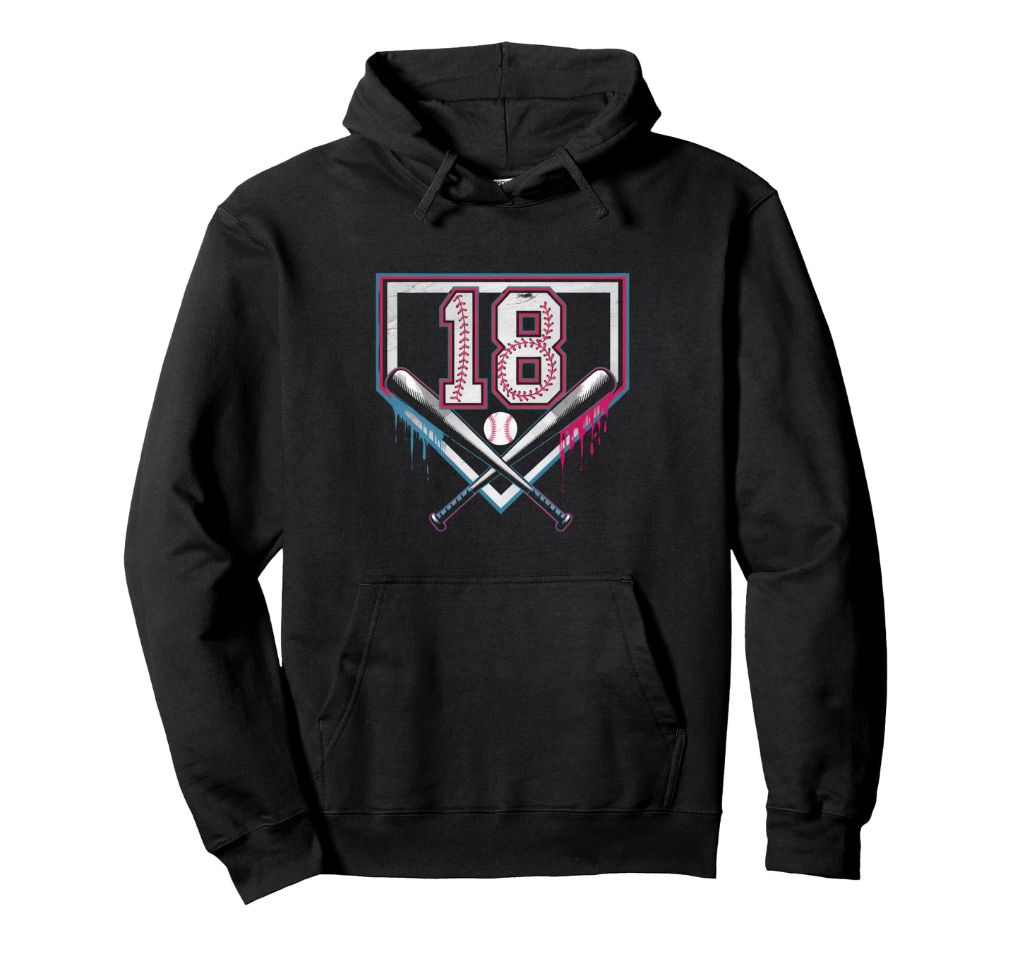 Sprinkle 18Th Birthday Baseball Home Ice Hoodie - Aesthetic Graphic Unisex - T-Shirt, Sweatshirt, Hoodie
