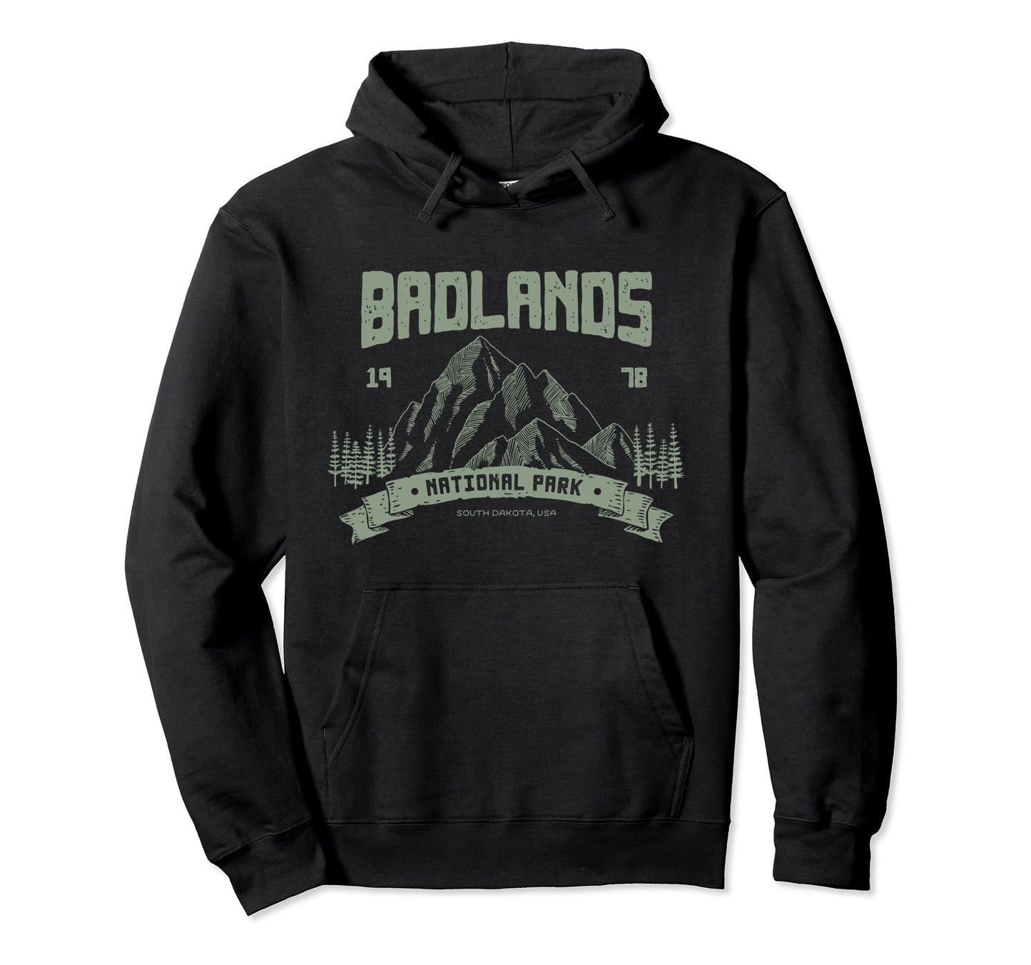 Badlands National Park Outdoor Gift Hoodie - Custom Art Print Men Women - T-Shirt, Sweatshirt, Hoodie