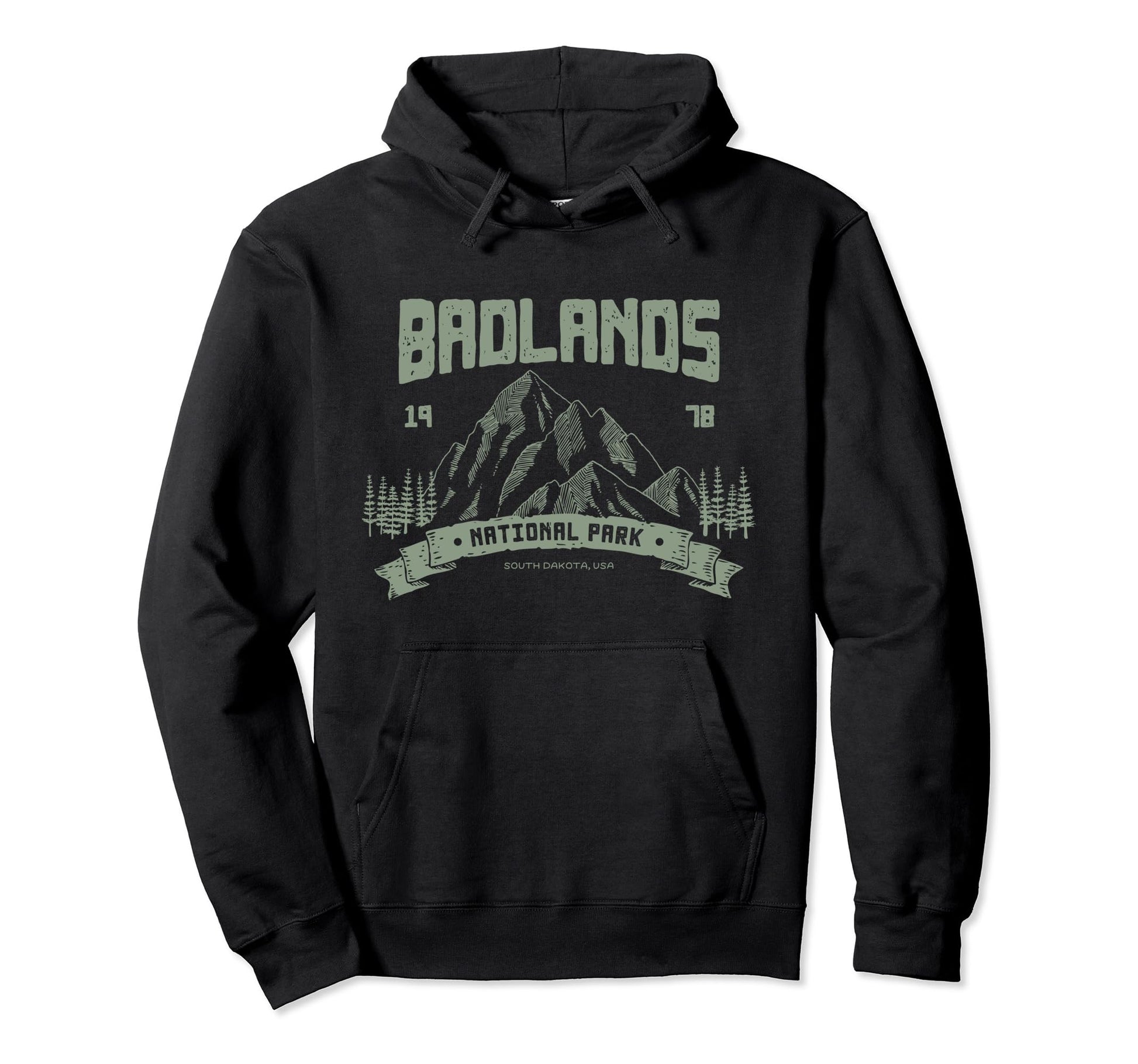 Badlands National Park Outdoor Gift Hoodie - Custom Art Print Men Women - T-Shirt, Sweatshirt, Hoodie