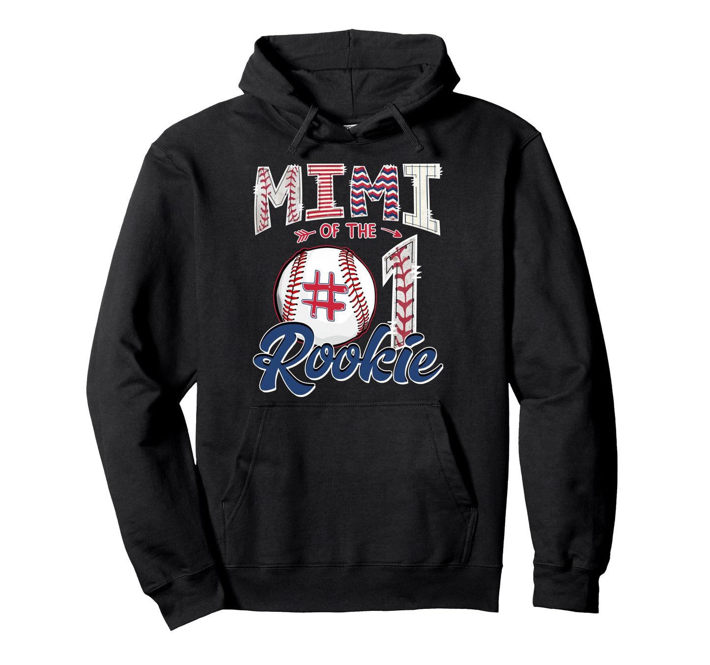 Mimi Rookie 1St Birthday Baseball Matching Hoodie - Novelty Apparel Unisex - T-Shirt, Sweatshirt, Hoodie