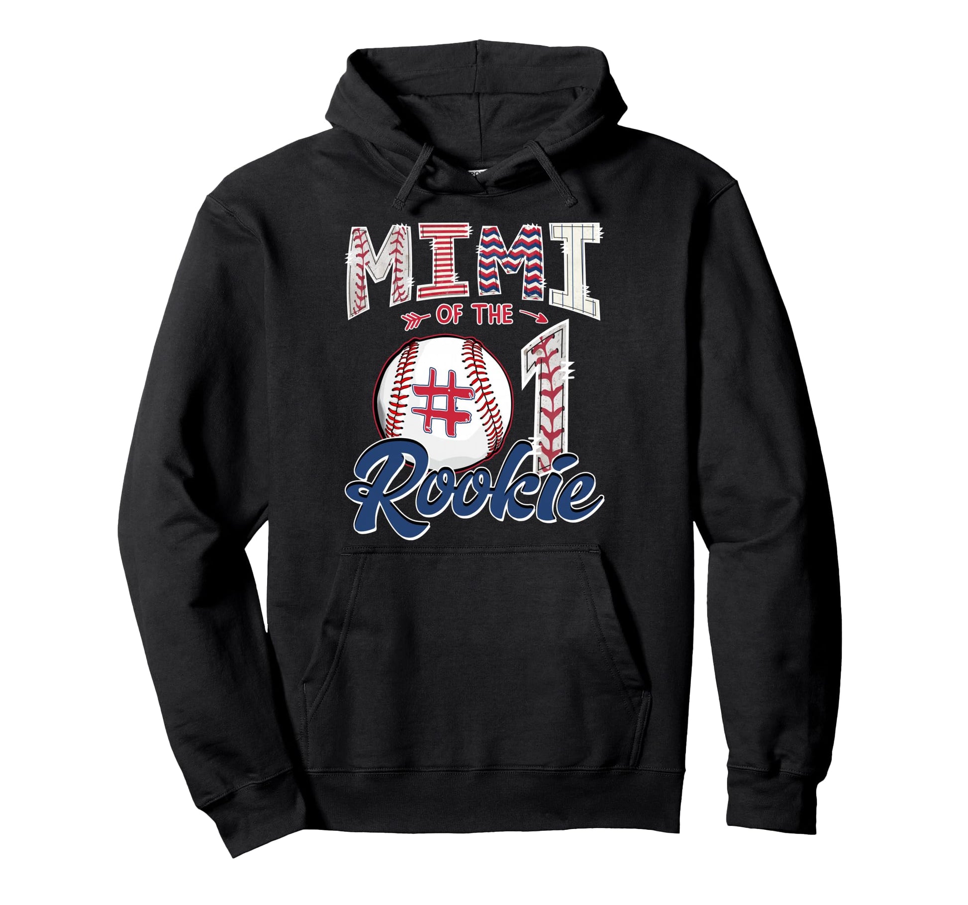 Mimi Rookie 1St Birthday Baseball Matching Hoodie - Novelty Apparel Unisex - T-Shirt, Sweatshirt, Hoodie