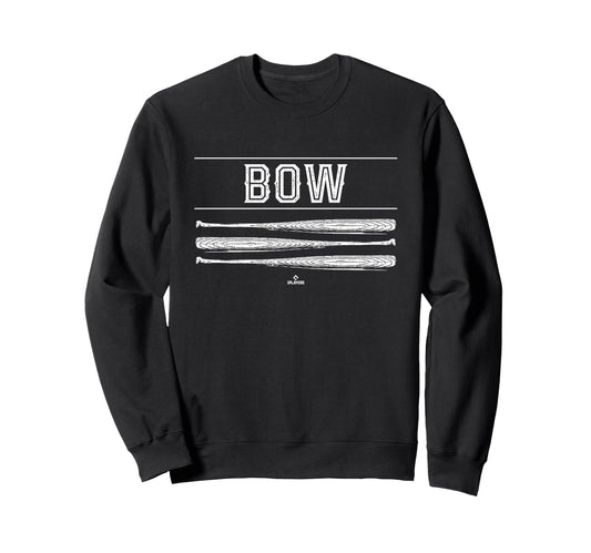 Baseball Bat Gameday Kristofer Bow Sweatshirt - Minimalist Print Men Women - T-Shirt, Sweatshirt, Hoodie