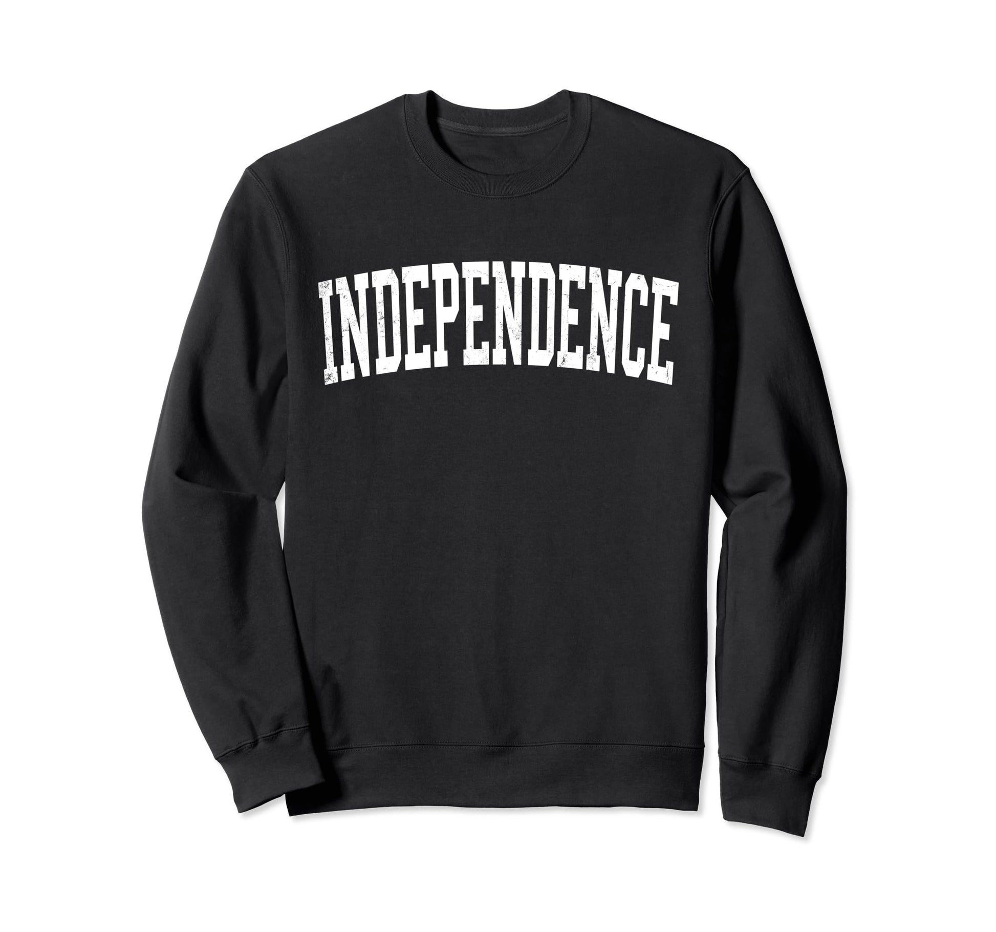 Independence Or Distressed White Sweatshirt - Custom Art Print Men Women - T-Shirt, Sweatshirt, Hoodie