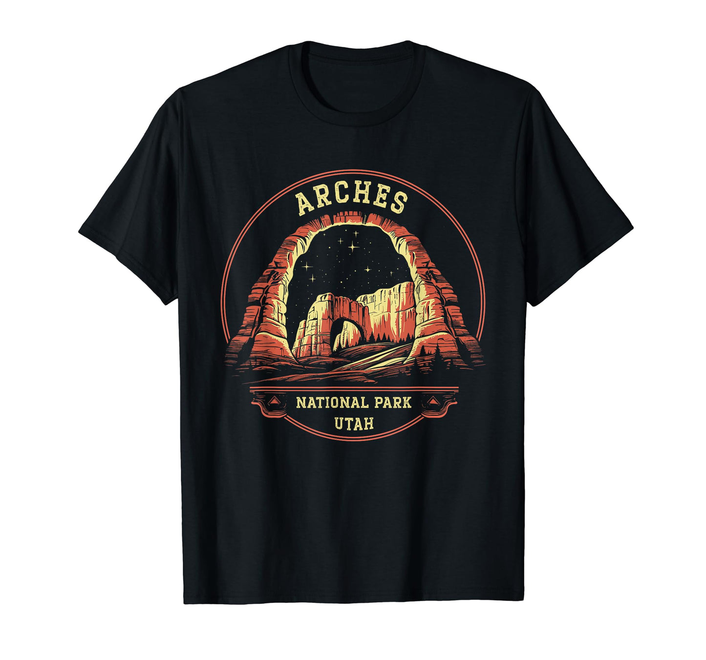 Moab Utah Arches National Park Camping T-Shirt - Custom Art Print Men Women - T-Shirt, Sweatshirt, Hoodie