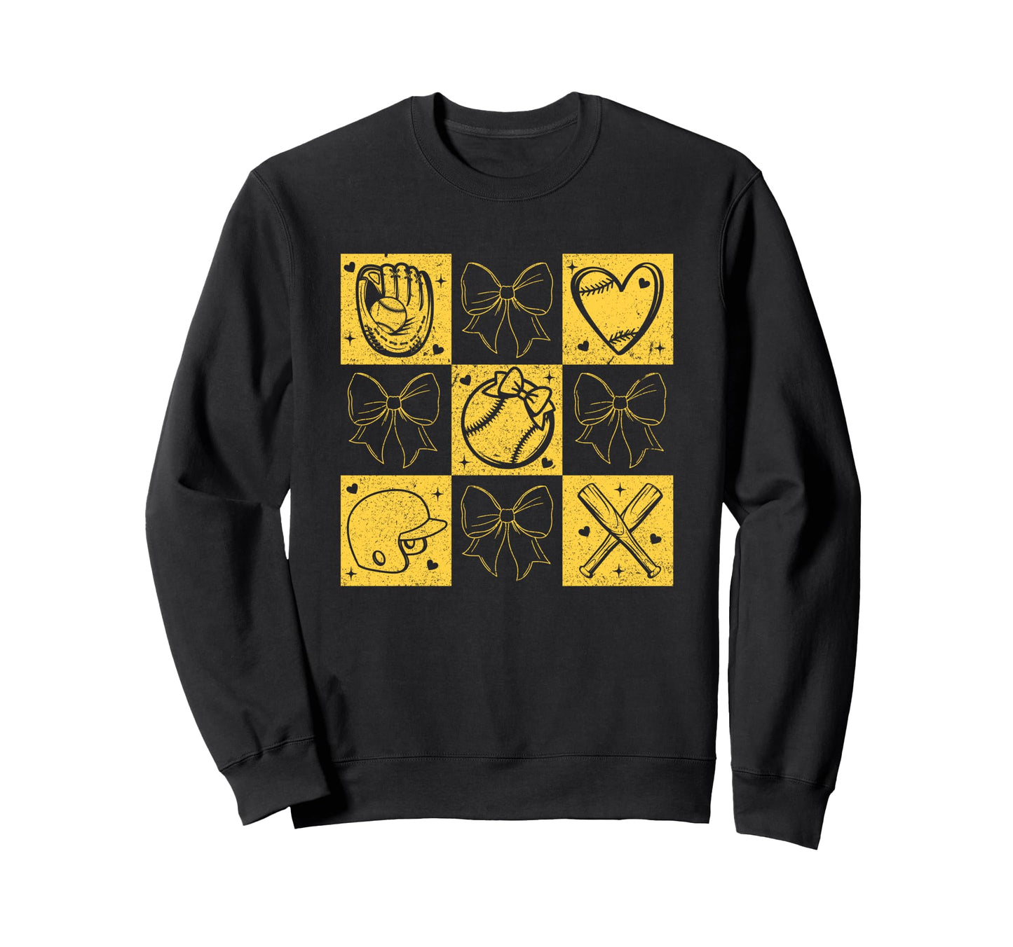 Baseball Love Heart Bow Captivating Sweatshirt - Custom Art Print Unisex - T-Shirt, Sweatshirt, Hoodie