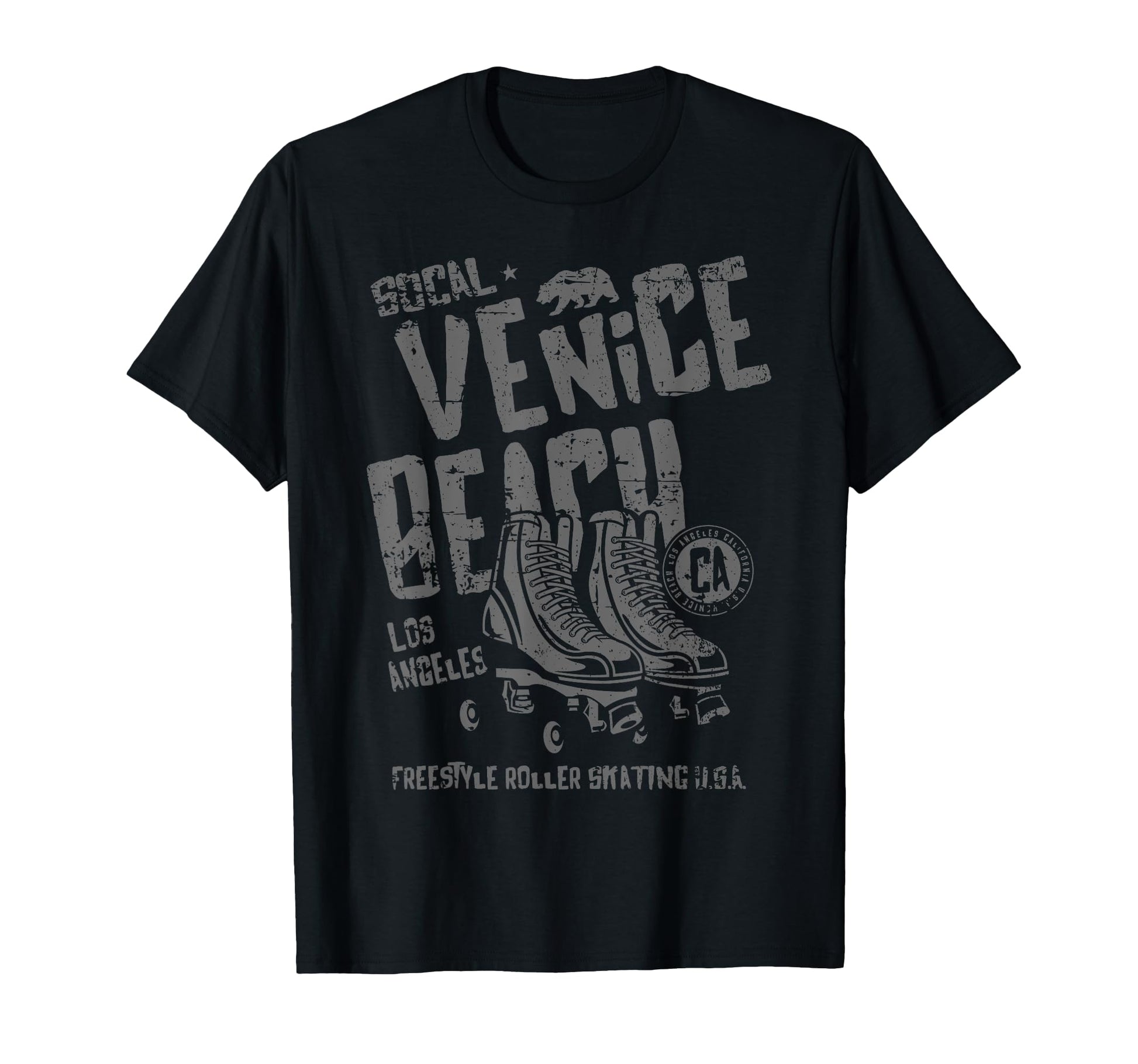 Venice Beach California Roller Skate T-Shirt - Graphic Print Men Women - T-Shirt, Sweatshirt, Hoodie