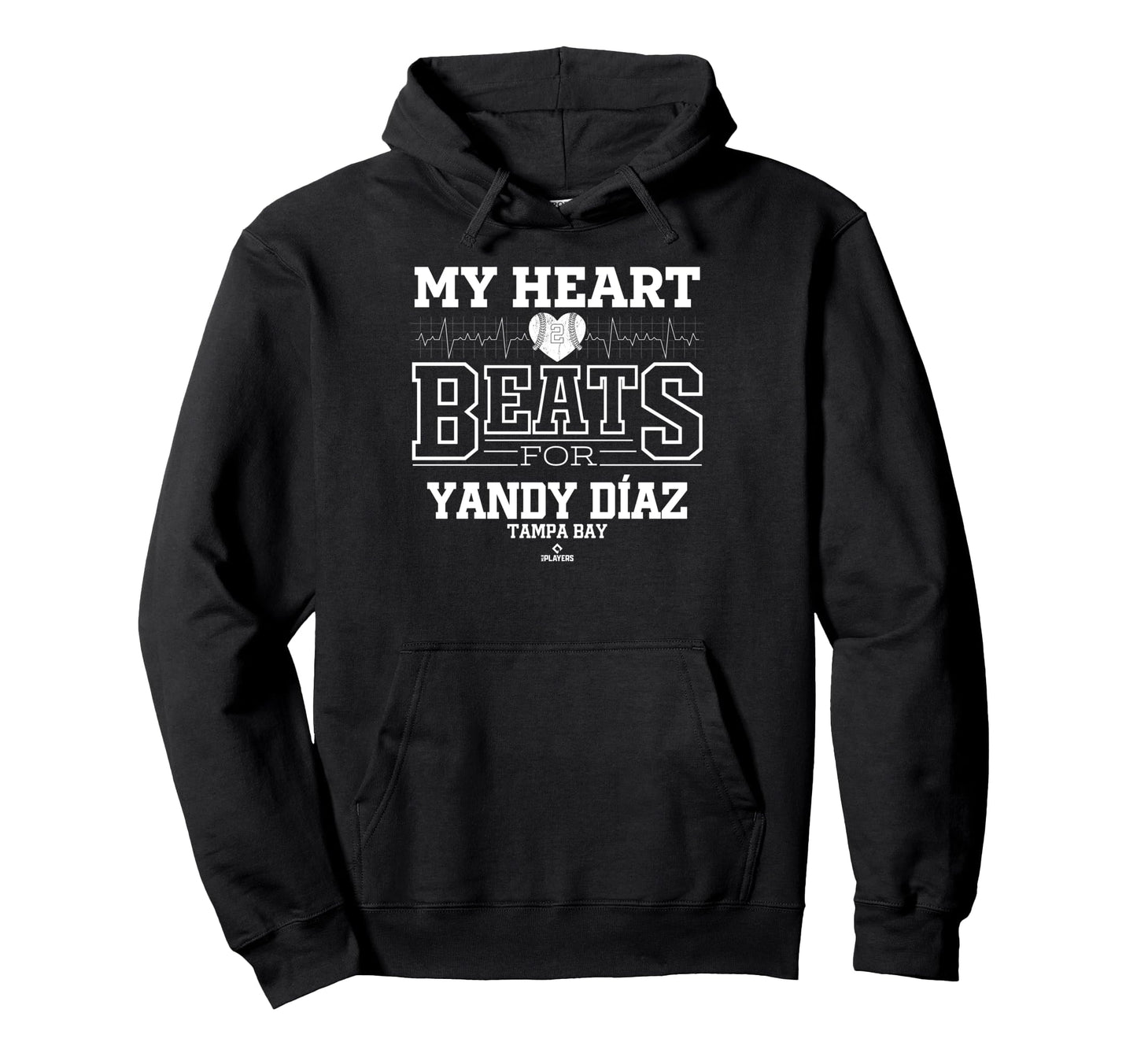 My Heart Beats Yandy D Az Tampa Bay Hoodie - Minimalist Print Men Women - T-Shirt, Sweatshirt, Hoodie