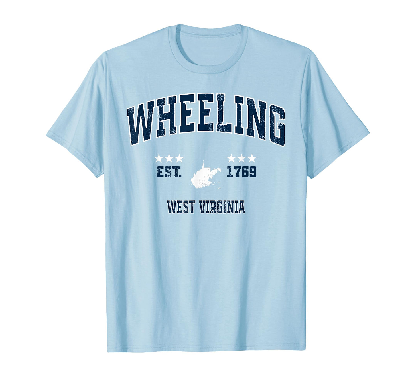 Wheeling West Virginia Wv Athletic T-Shirt - Minimalist Print Men Women - T-Shirt, Sweatshirt, Hoodie