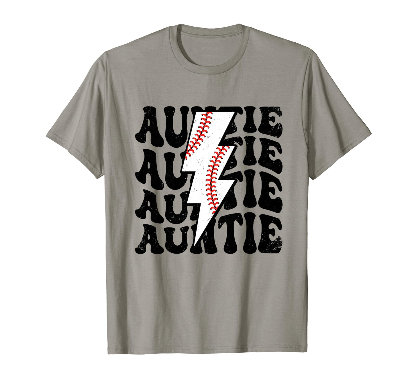 Lightning Groovy Proud Aunt Baseball T-Shirt - Custom Art Print Men Women - T-Shirt, Sweatshirt, Hoodie