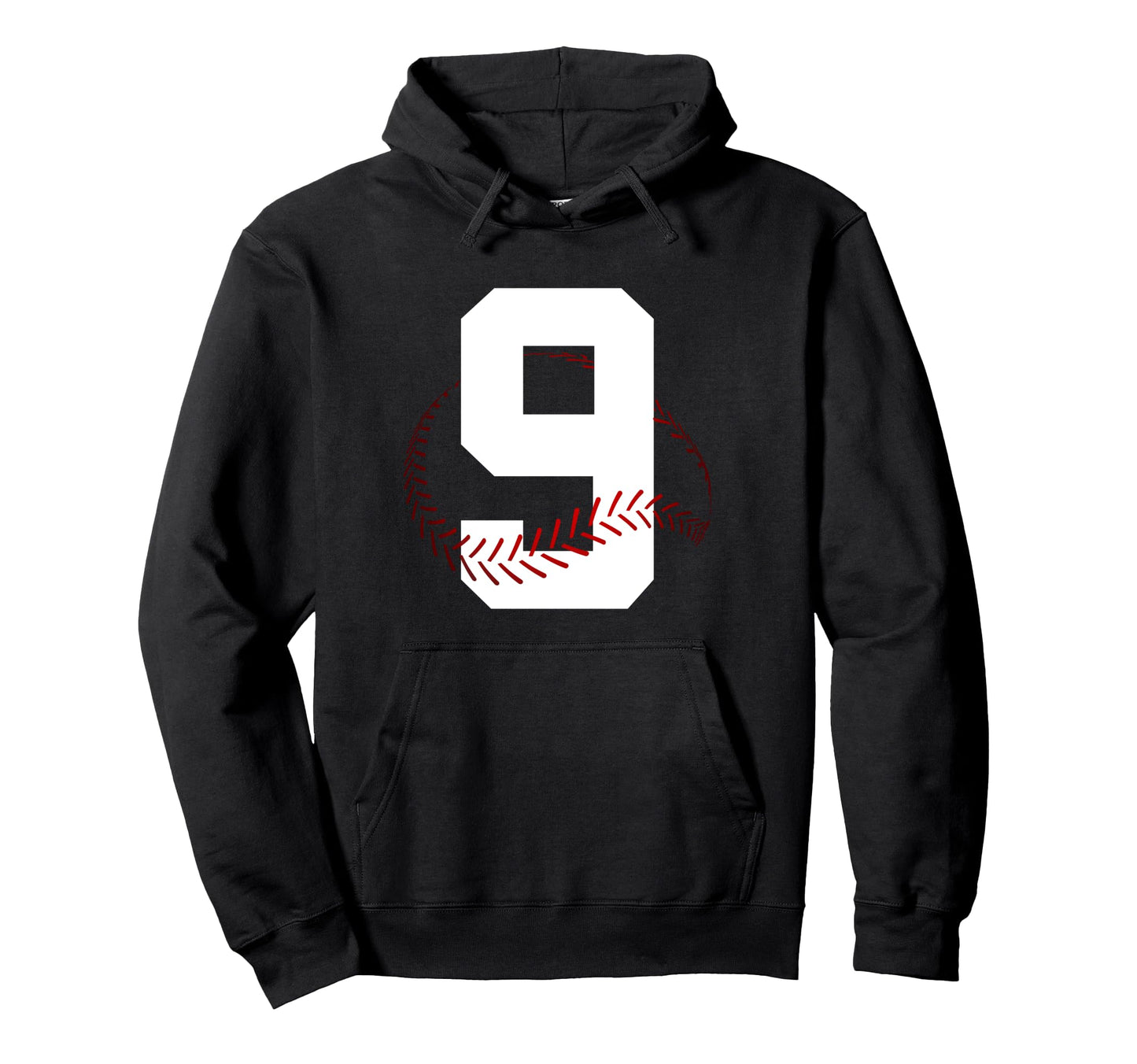 Number 9 Years Baseball 9Th Birthday Hoodie - Custom Art Print Unisex - T-Shirt, Sweatshirt, Hoodie