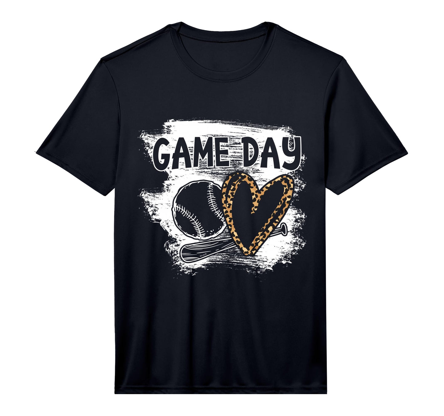 Baseball Player Game Day Leopard T-Shirt - Novelty Apparel for Adults - T-Shirt, Sweatshirt, Hoodie