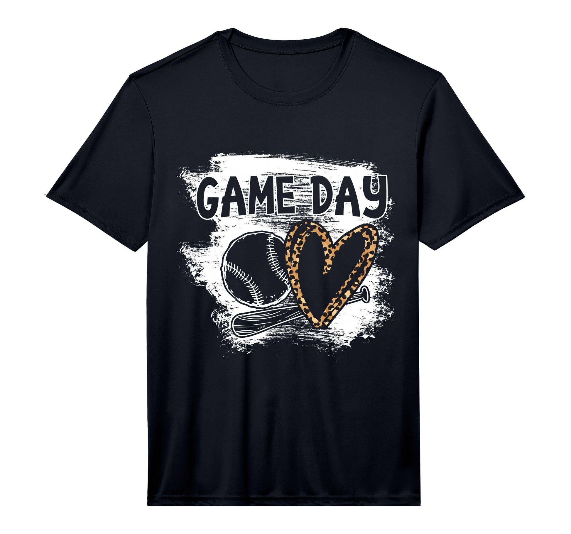 Baseball Player Game Day Leopard T-Shirt - Novelty Apparel for Adults - T-Shirt, Sweatshirt, Hoodie
