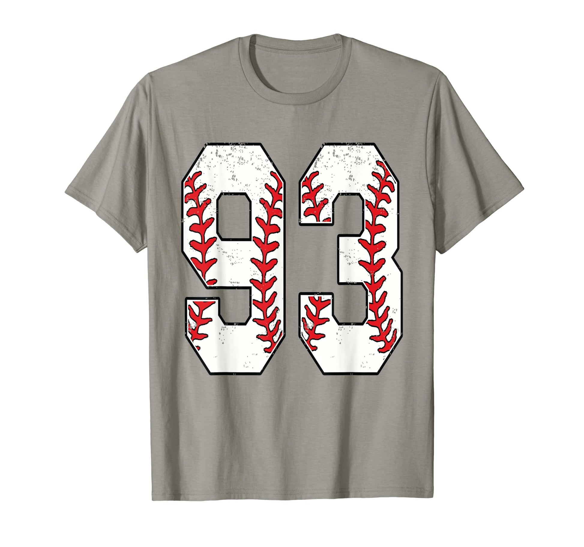 Number 93 Baseball 93 Jersey Number T-Shirt - Unique Graphic for Adults - T-Shirt, Sweatshirt, Hoodie