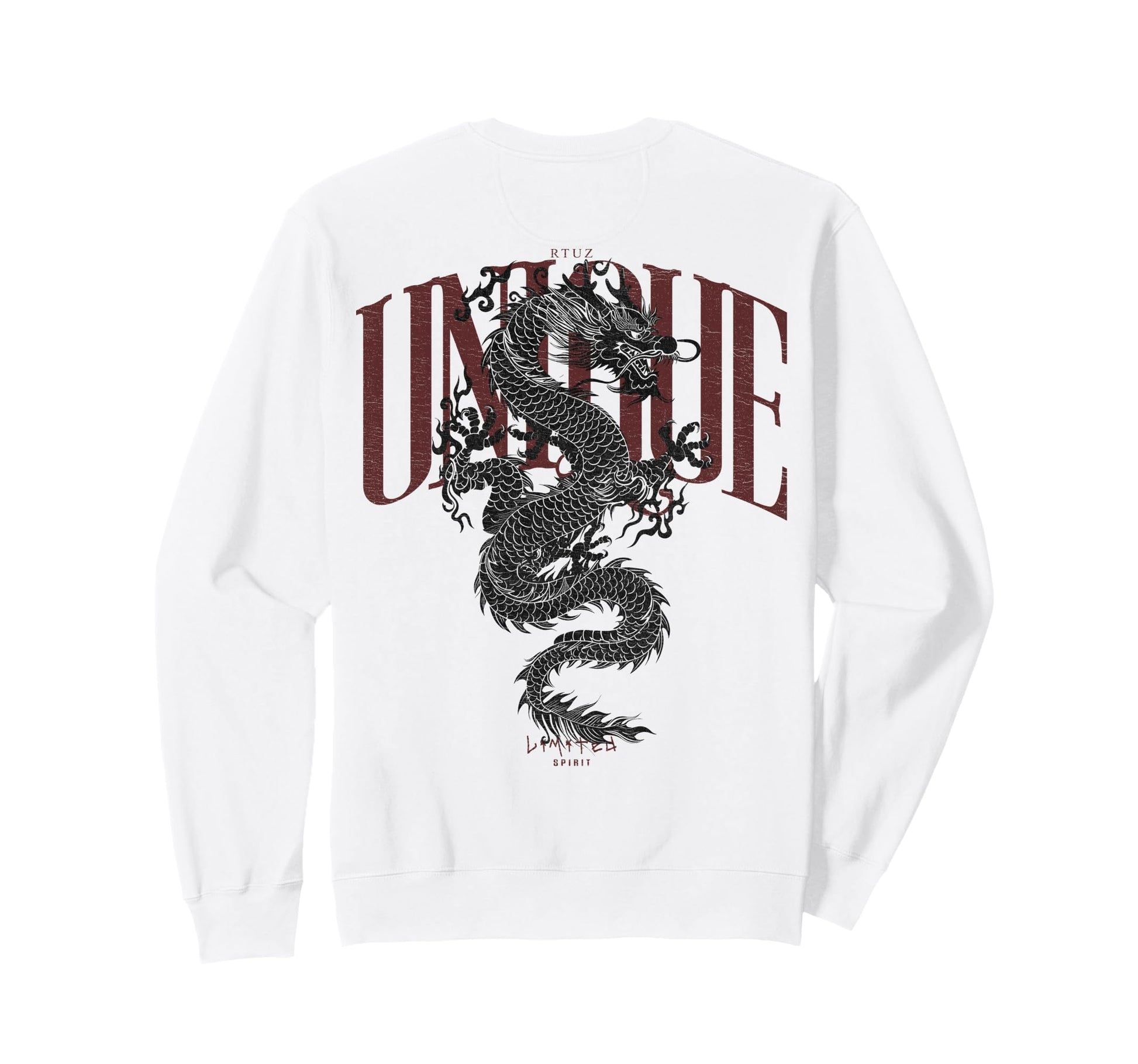 Aesthetic Back Dragon Y2K Streetwear Sweatshirt - Unique Graphic for Adults - T-Shirt, Sweatshirt, Hoodie