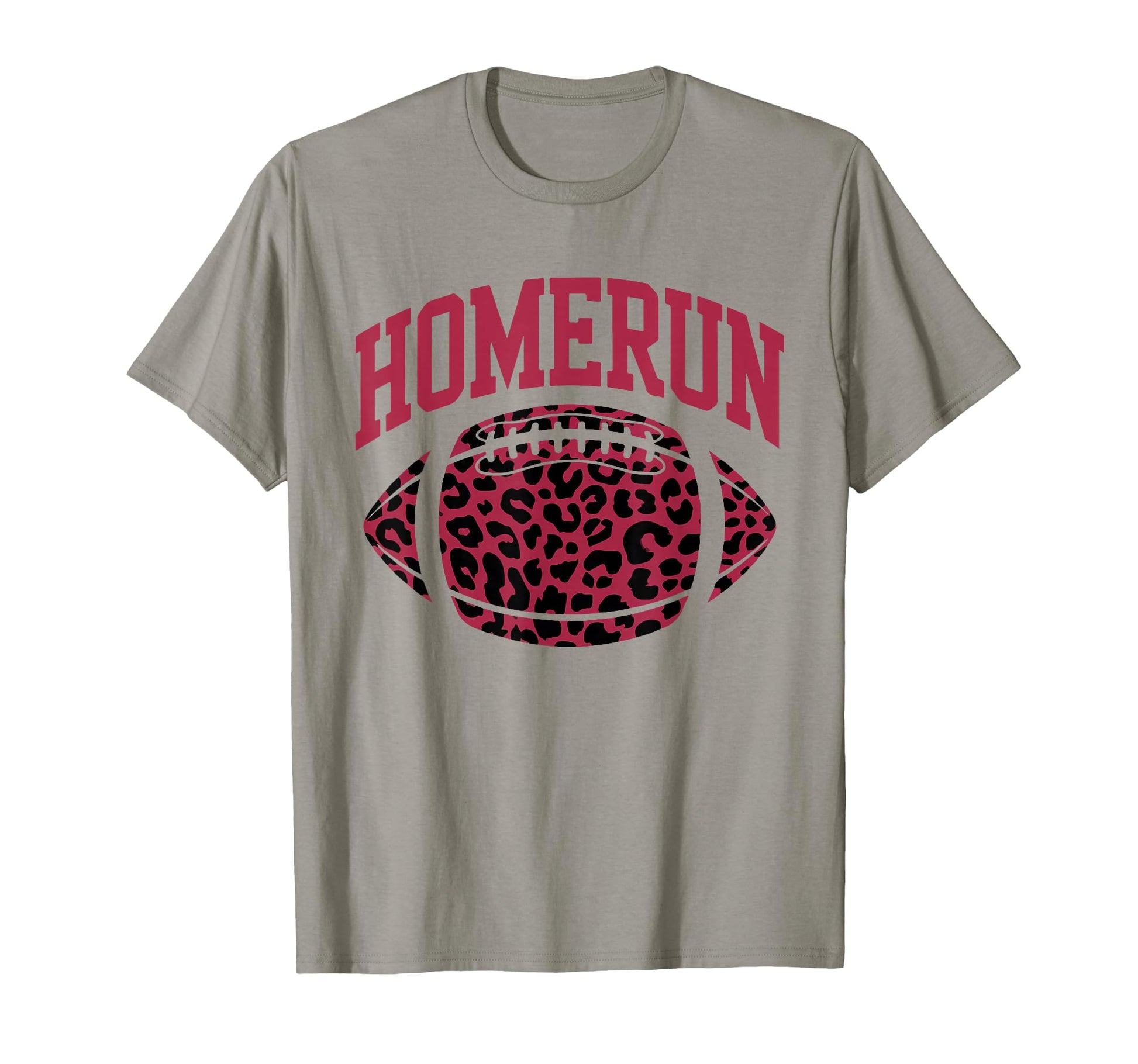 Womens Homerun Football American Leopard T-Shirt - Custom Art Print Unisex - T-Shirt, Sweatshirt, Hoodie