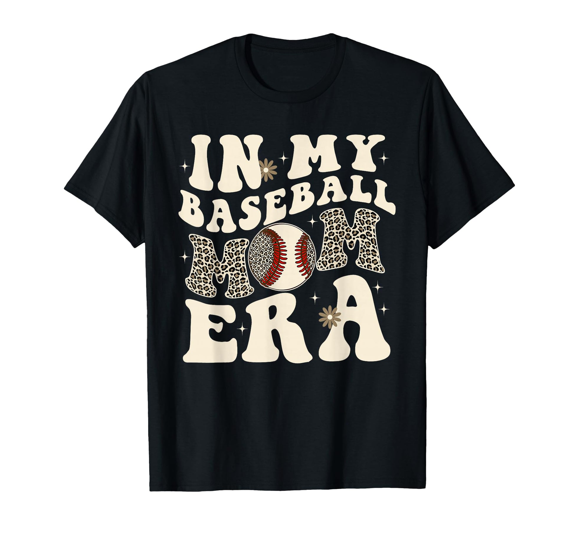 My Baseball Mom Mama Era Leopard Mom T-Shirt - Custom Art Print Men Women - T-Shirt, Sweatshirt, Hoodie