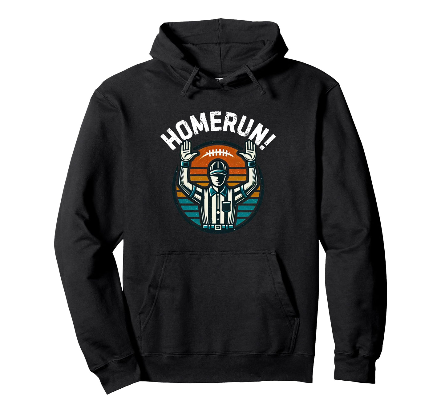 Homerun Touchdown Sports Mash Up Hoodie - Custom Art Print Men Women - T-Shirt, Sweatshirt, Hoodie