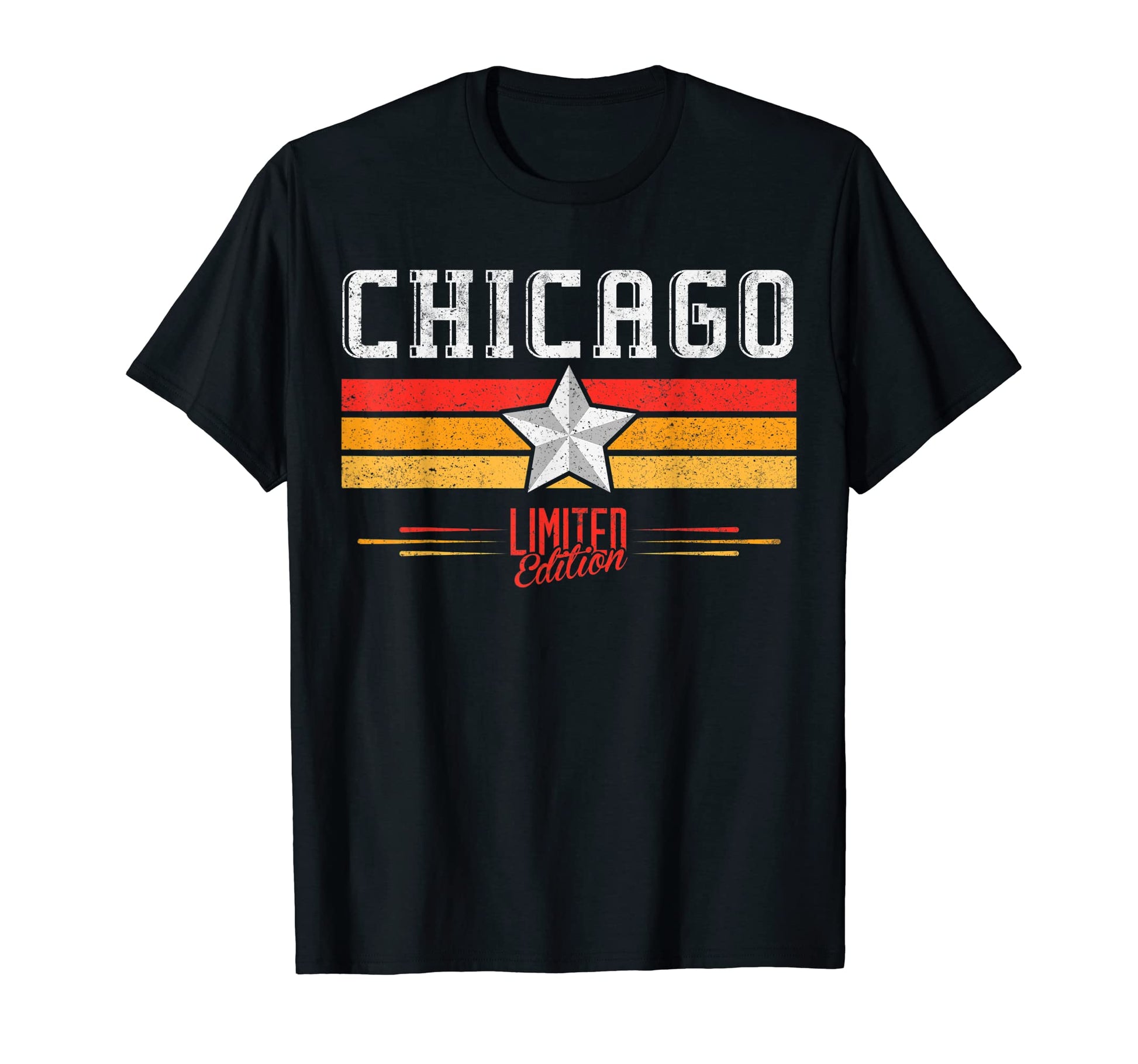 Chicago Illinois Stripes Chicago T-Shirt - Fun Novelty Design for Adults - T-Shirt, Sweatshirt, Hoodie