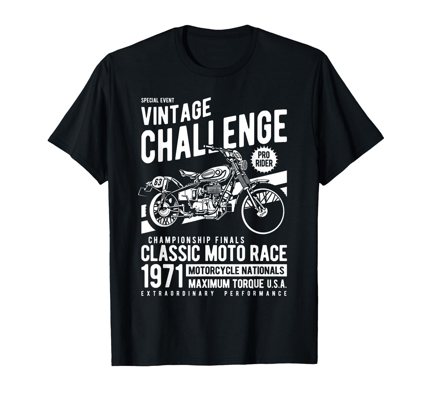 Challenge Motorcycle Race T-Shirt - Casual Everyday Wear Men Women - T-Shirt, Sweatshirt, Hoodie