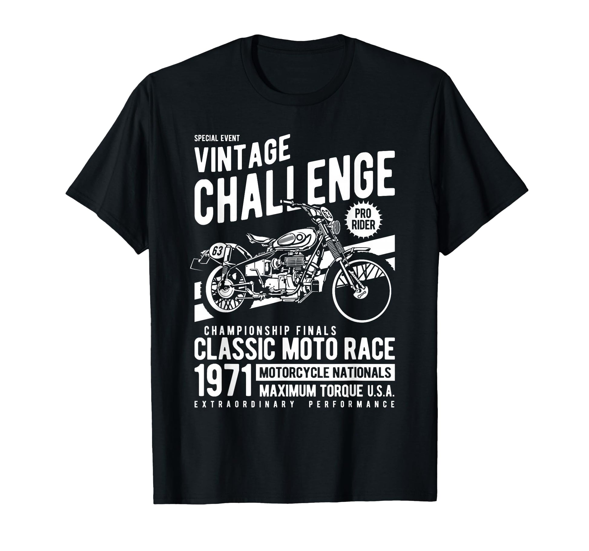 Challenge Motorcycle Race T-Shirt - Casual Everyday Wear Men Women - T-Shirt, Sweatshirt, Hoodie