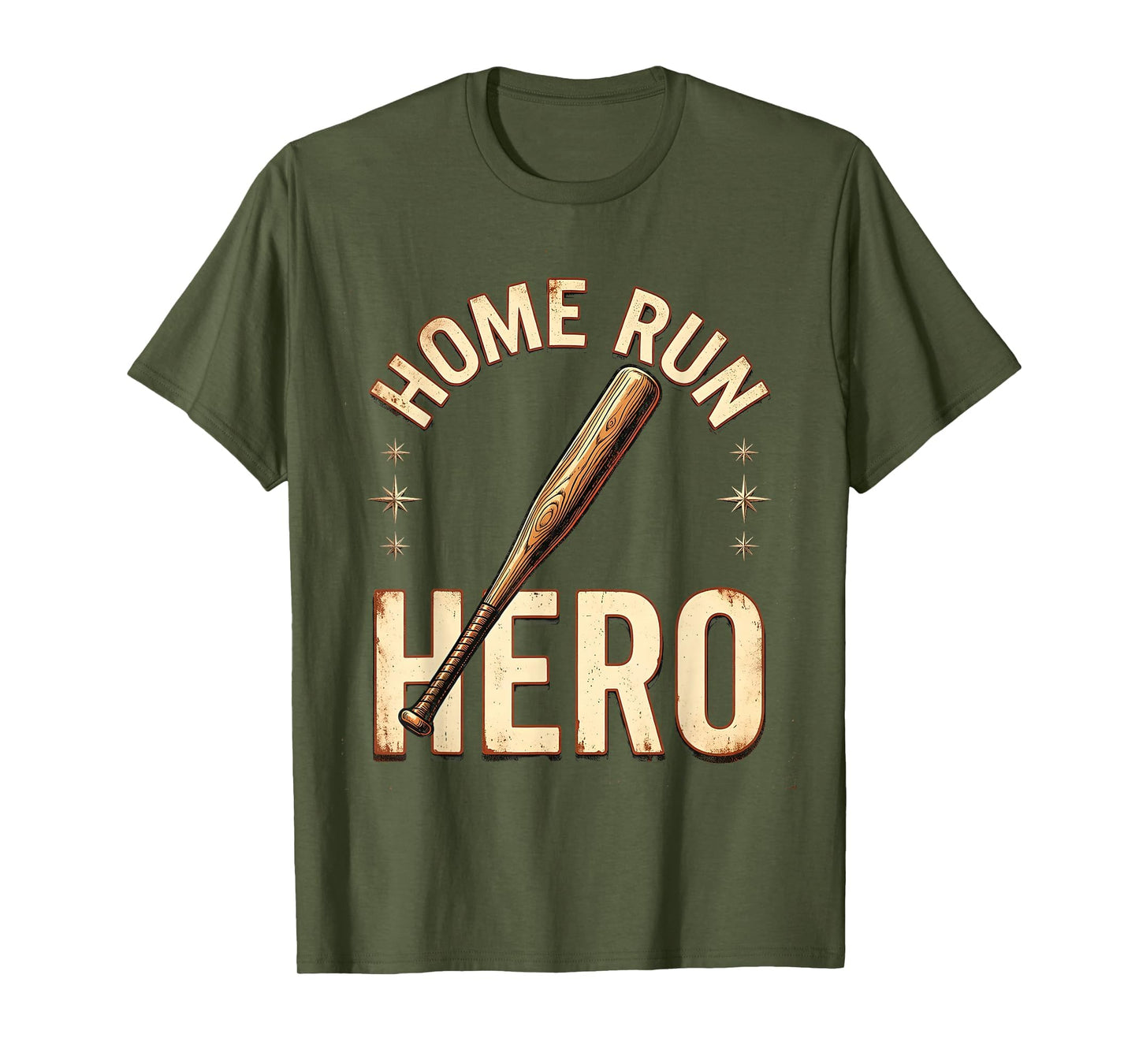 Home Run Hero Baseball Bat T-Shirt - Unique Graphic for Adults - T-Shirt, Sweatshirt, Hoodie
